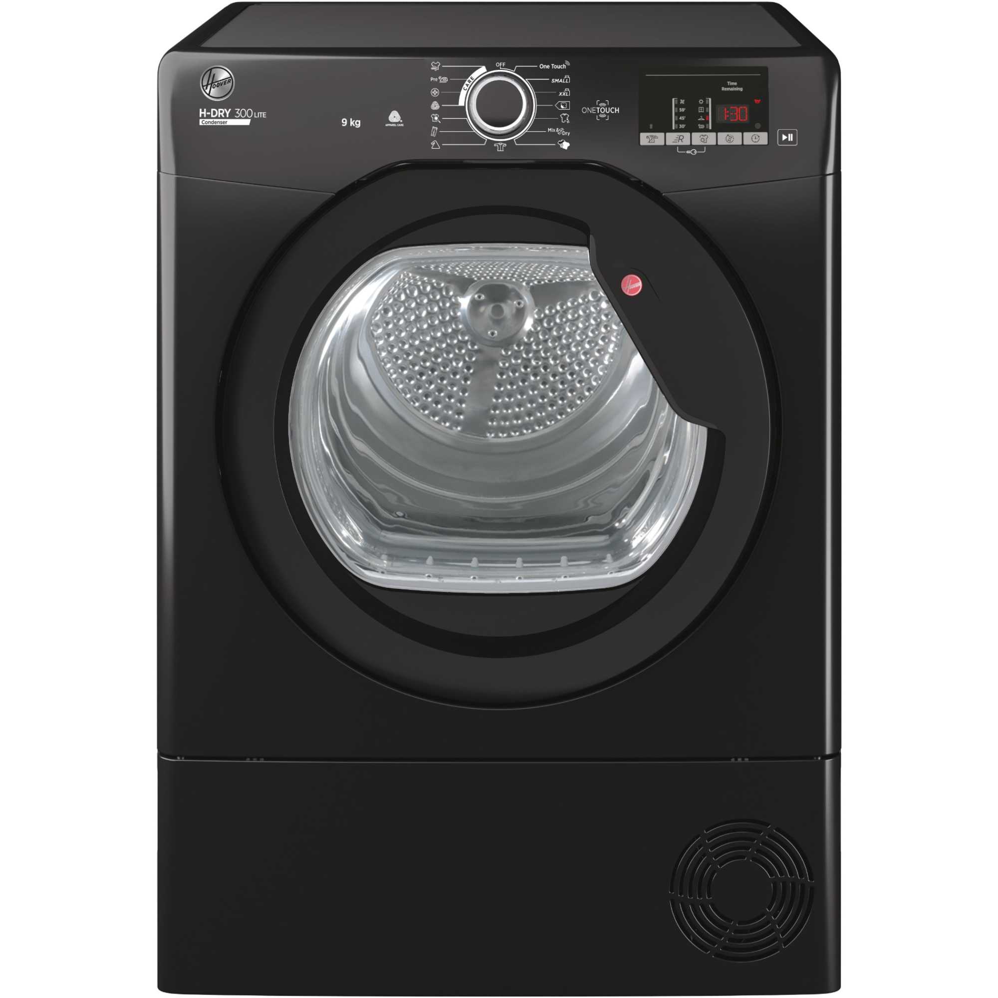 HLE C9DGB-80 9kg Smart Condenser Tumble Dryer - Black