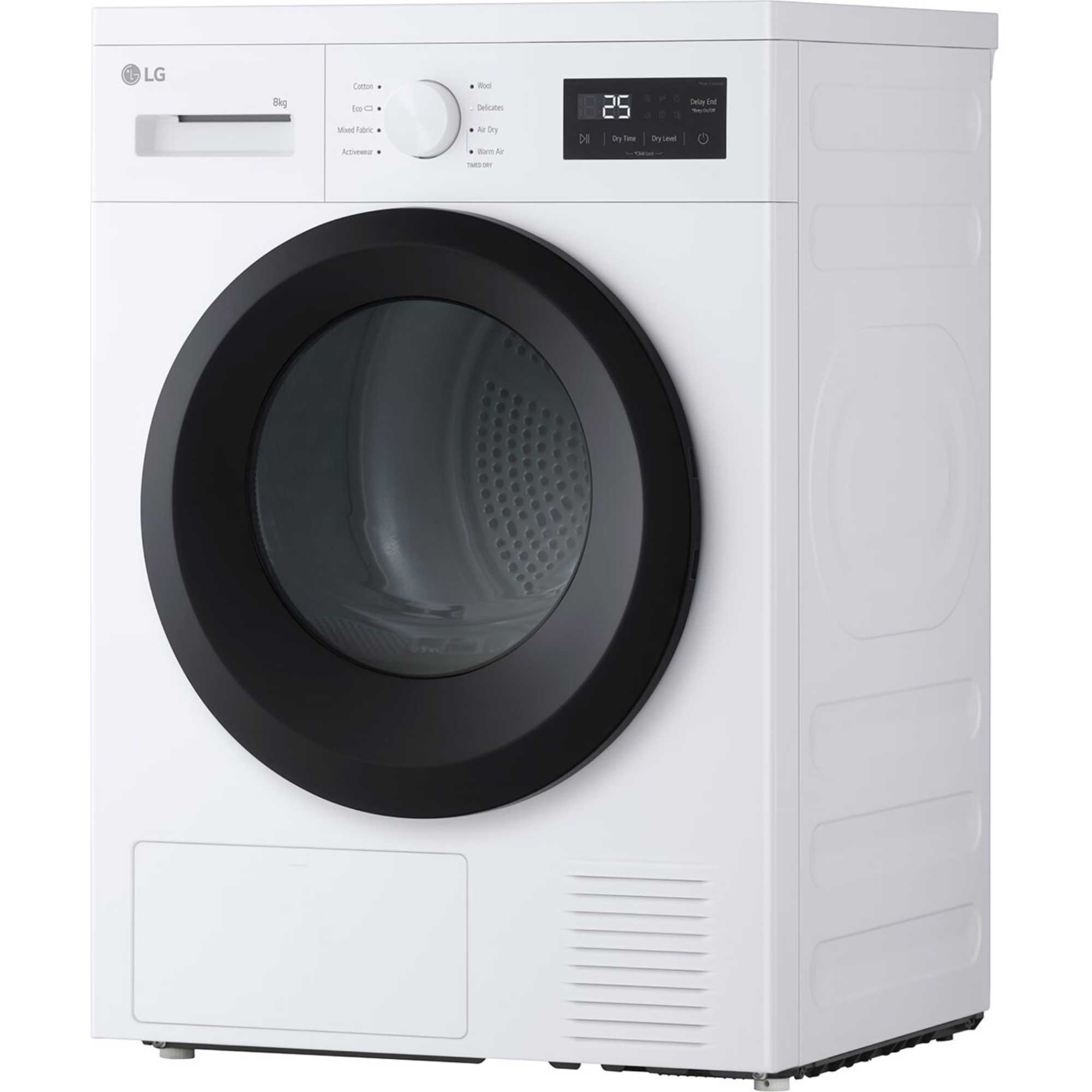 RHA1008NWK 8kg Heat Pump Dryer - White