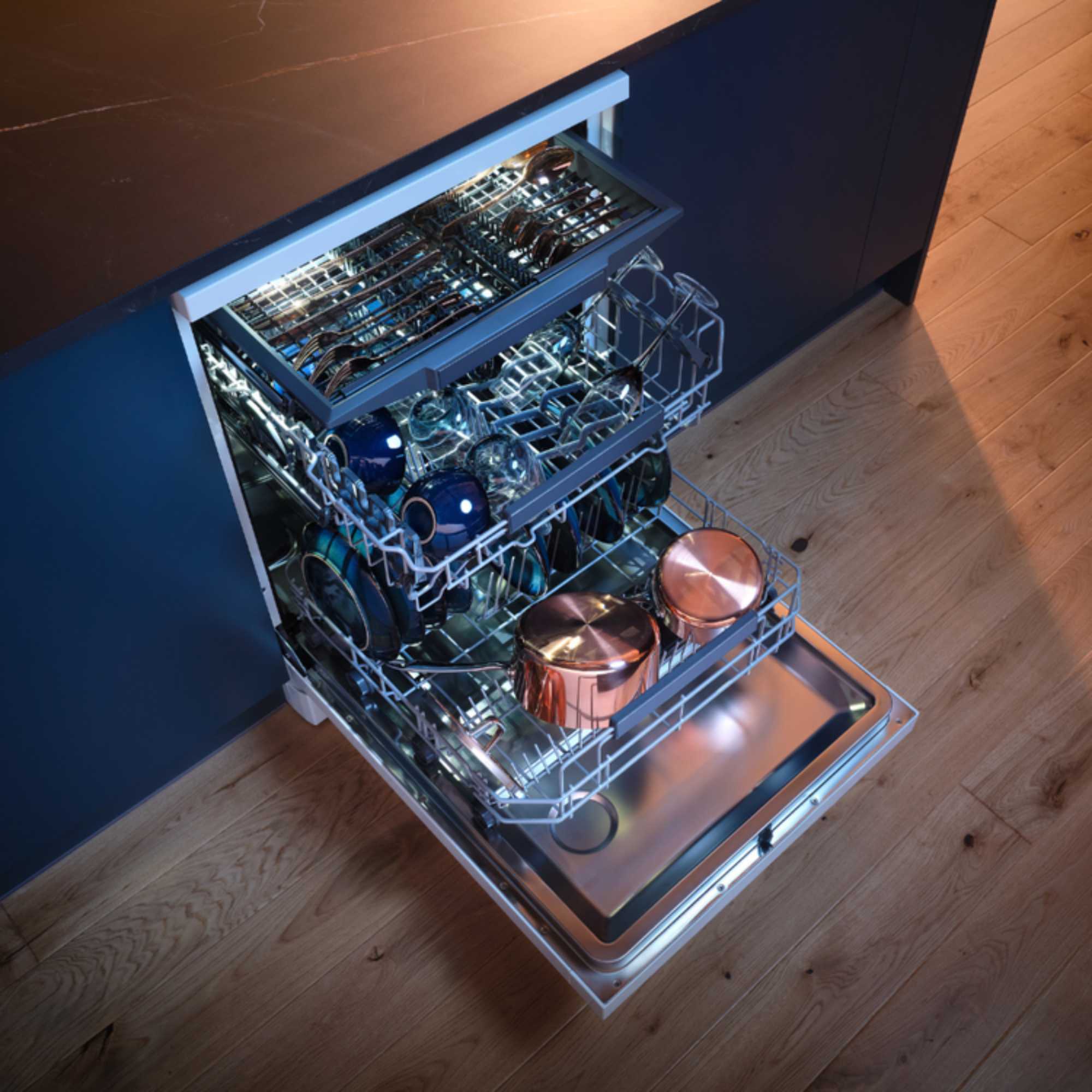 Freestanding Full-Sized Dishwasher - DWSF0115FSBW