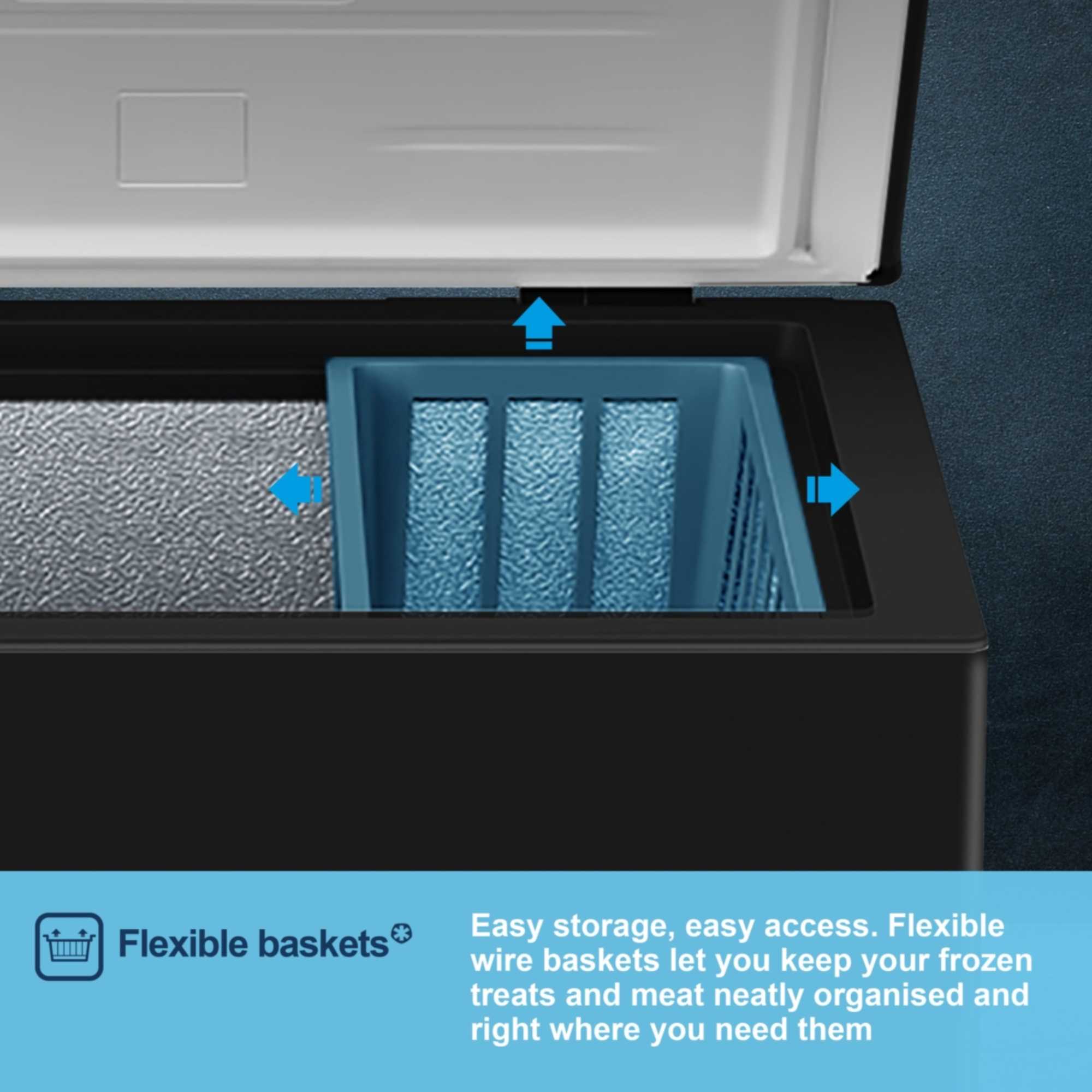 MCF100EB 97L Chest Freezer