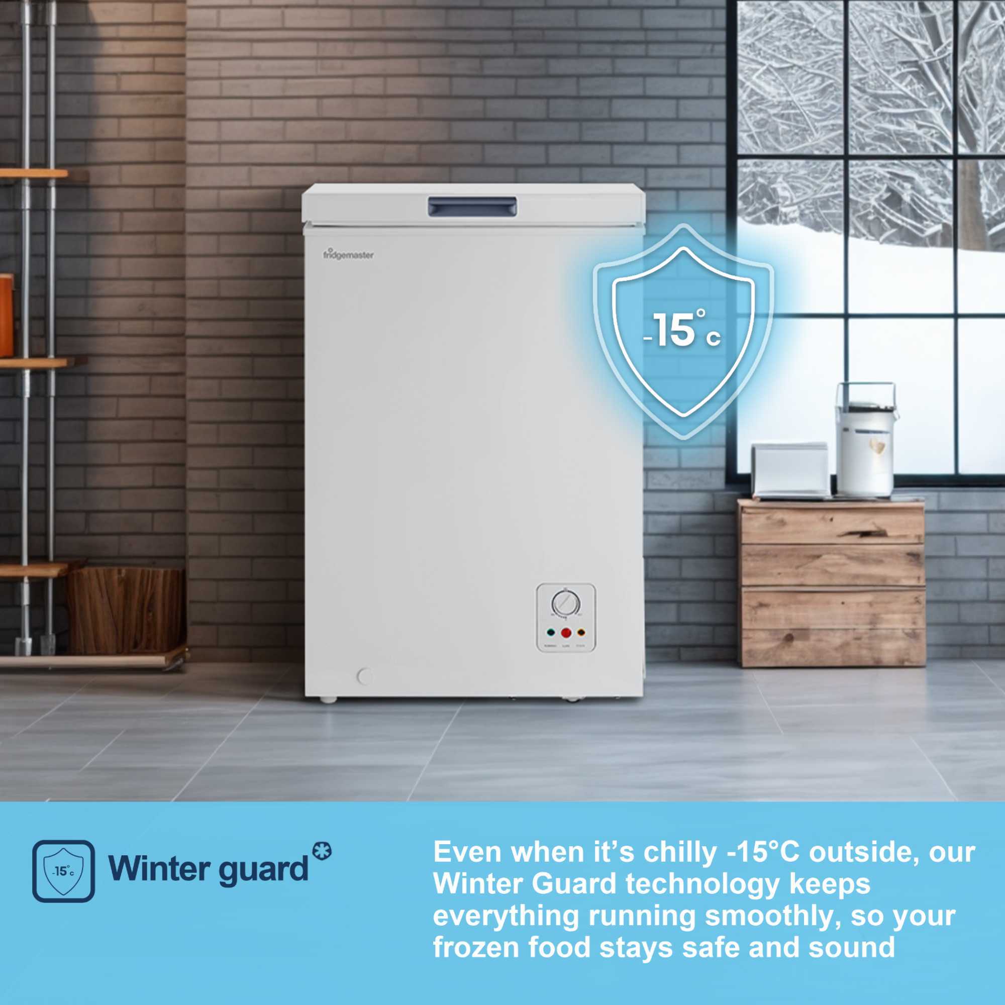 MCF96E Chest Freezer with Winter Guard Technology