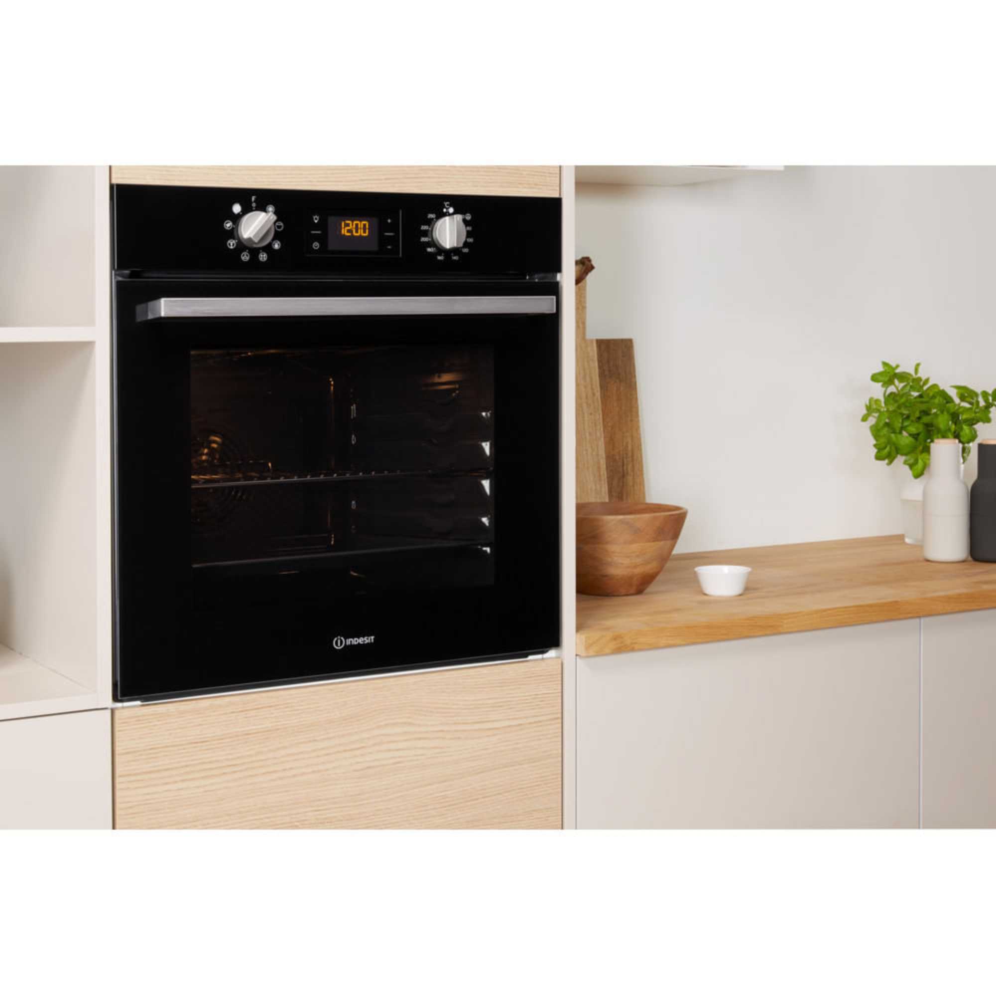 IFW 6340 BL UK Aria 66l Built-In Electric Oven - Black