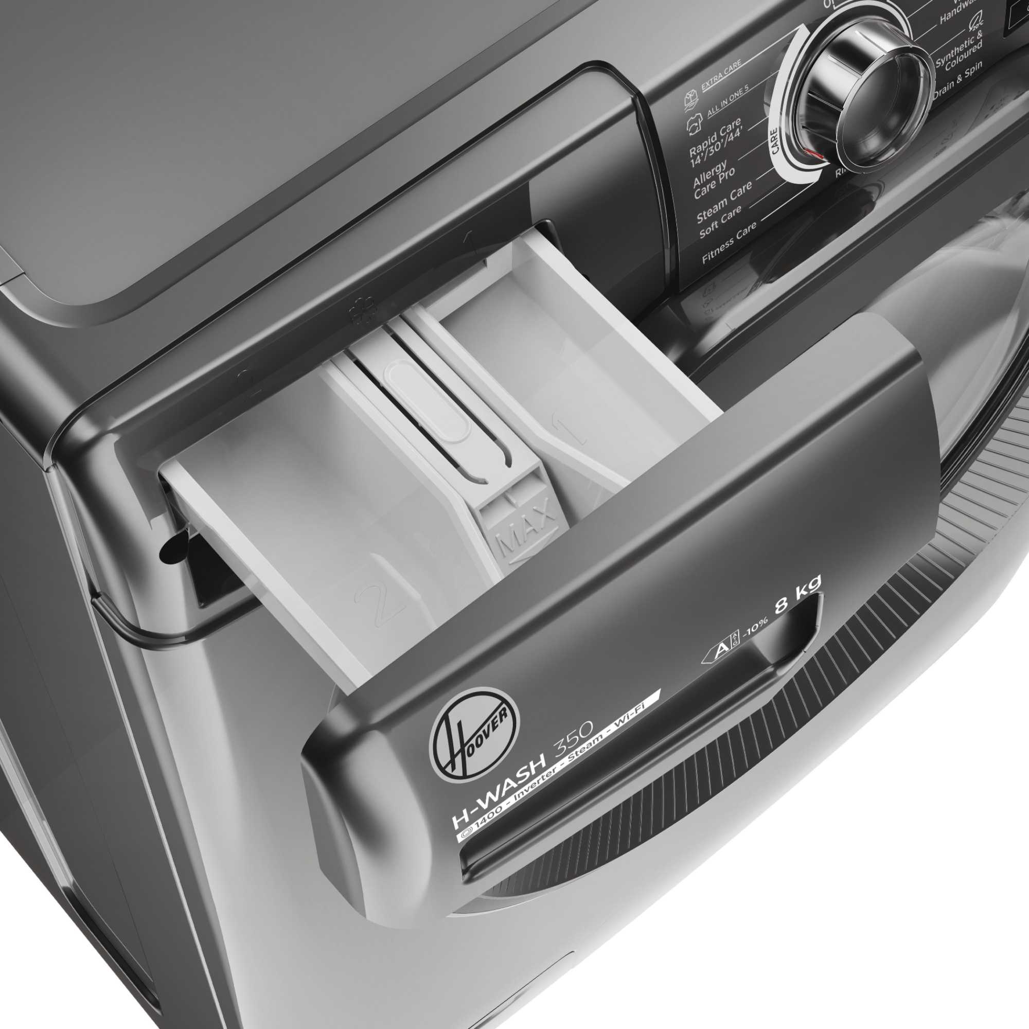 H3WPS486TMRR6-80 H-Wash 350 8kg 1400RPM Smart Washing Machine - Graphite