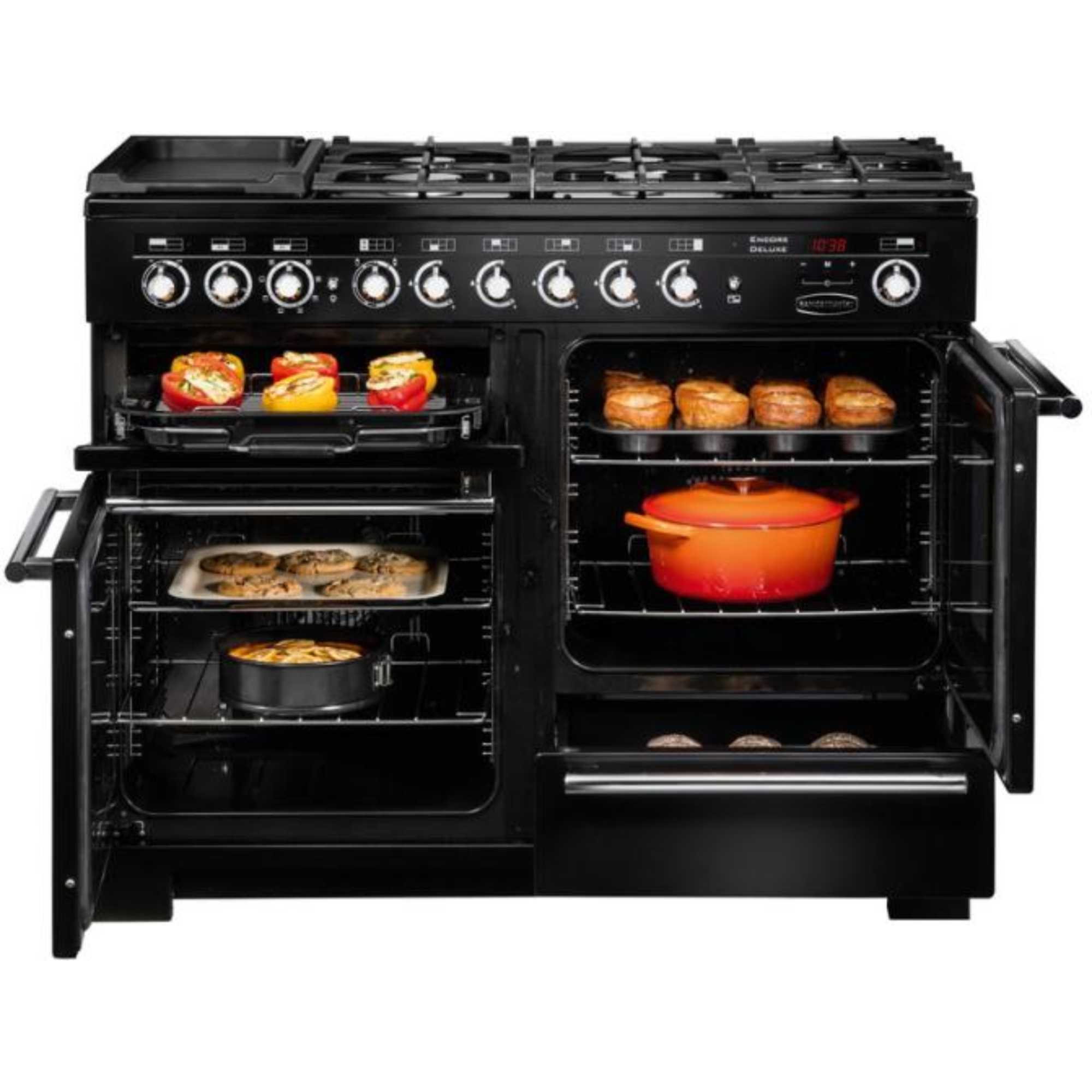 Encore Deluxe 110 110cm Dual Fuel Range Cooker - EDL110DFFBL/C