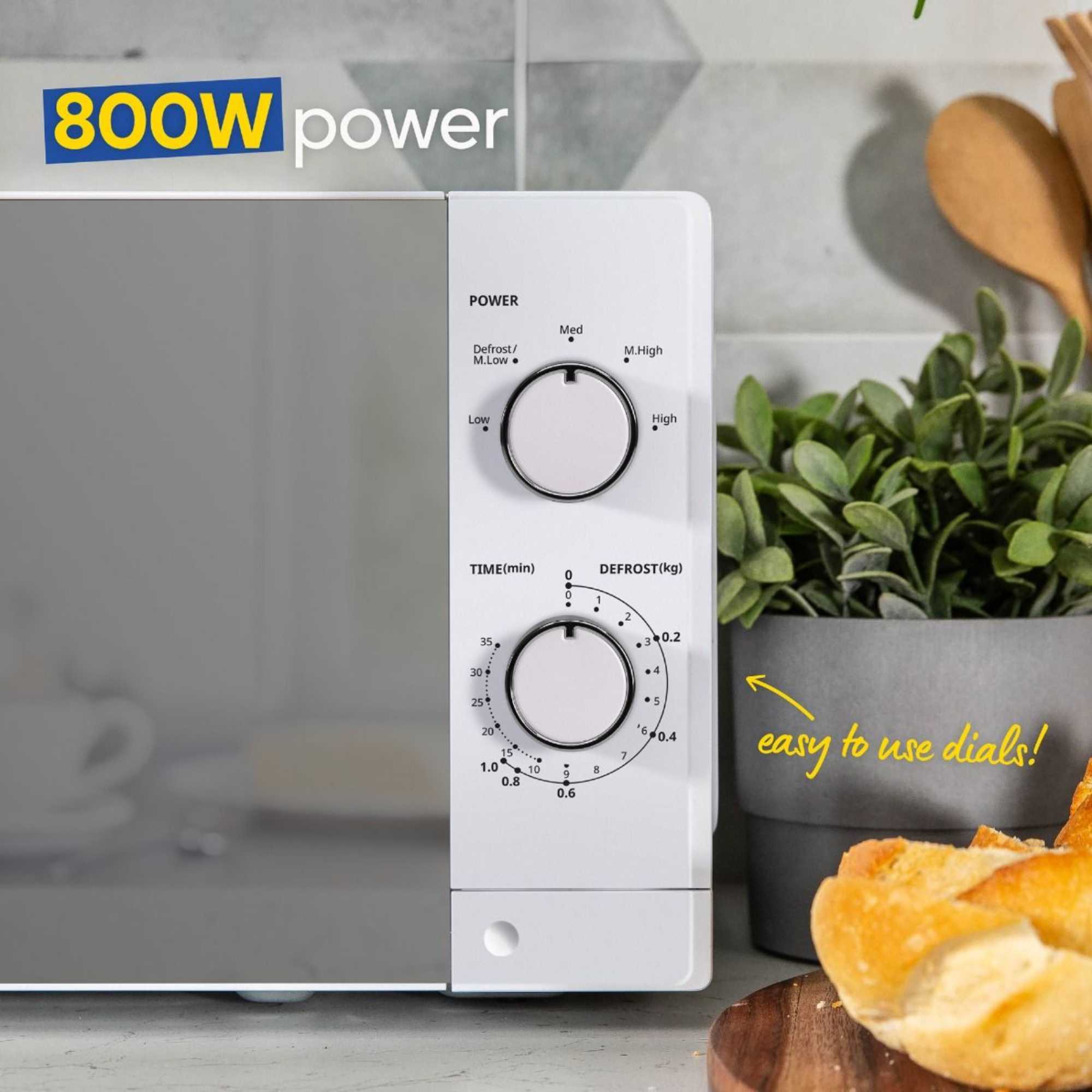 RHM2027 20l 800W Manual Microwave - White