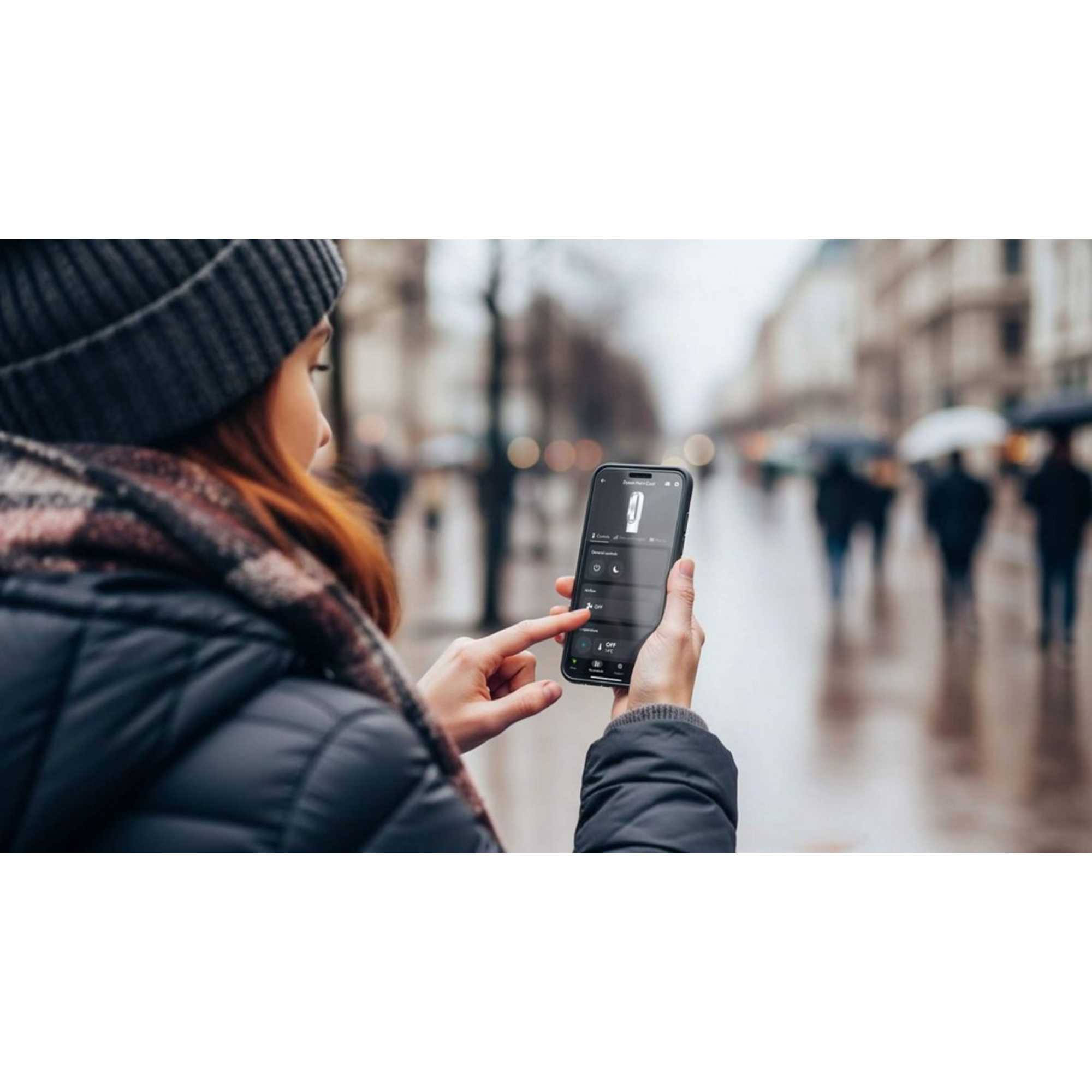 Hot+Cool HF1 Remote Link Heater & Coolling Fan, White/Silver