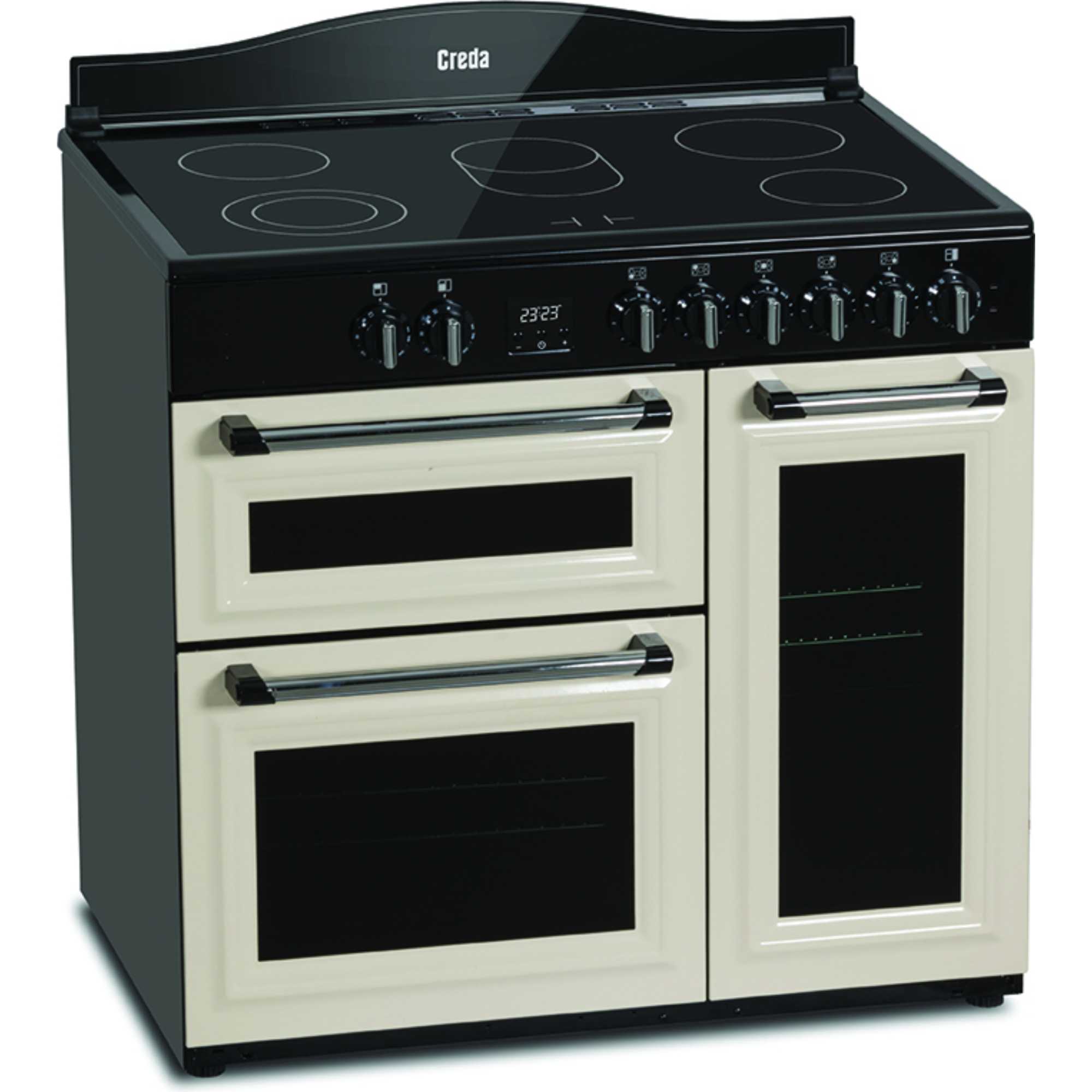 C90RCCT 90cm Electric Range Cooker with 5 Zones - Cream