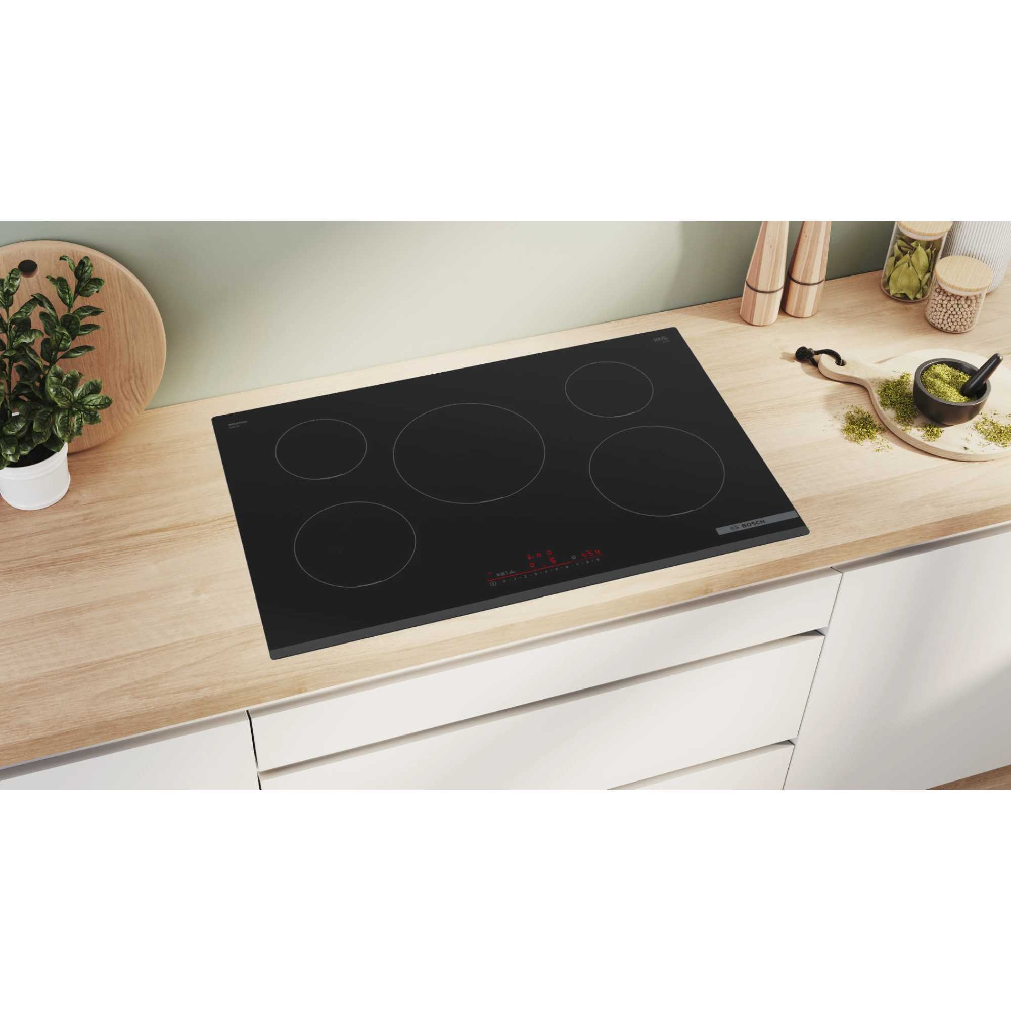 PIV831HB1E Series 6 5 Burner 80cm Induction Hob - Black