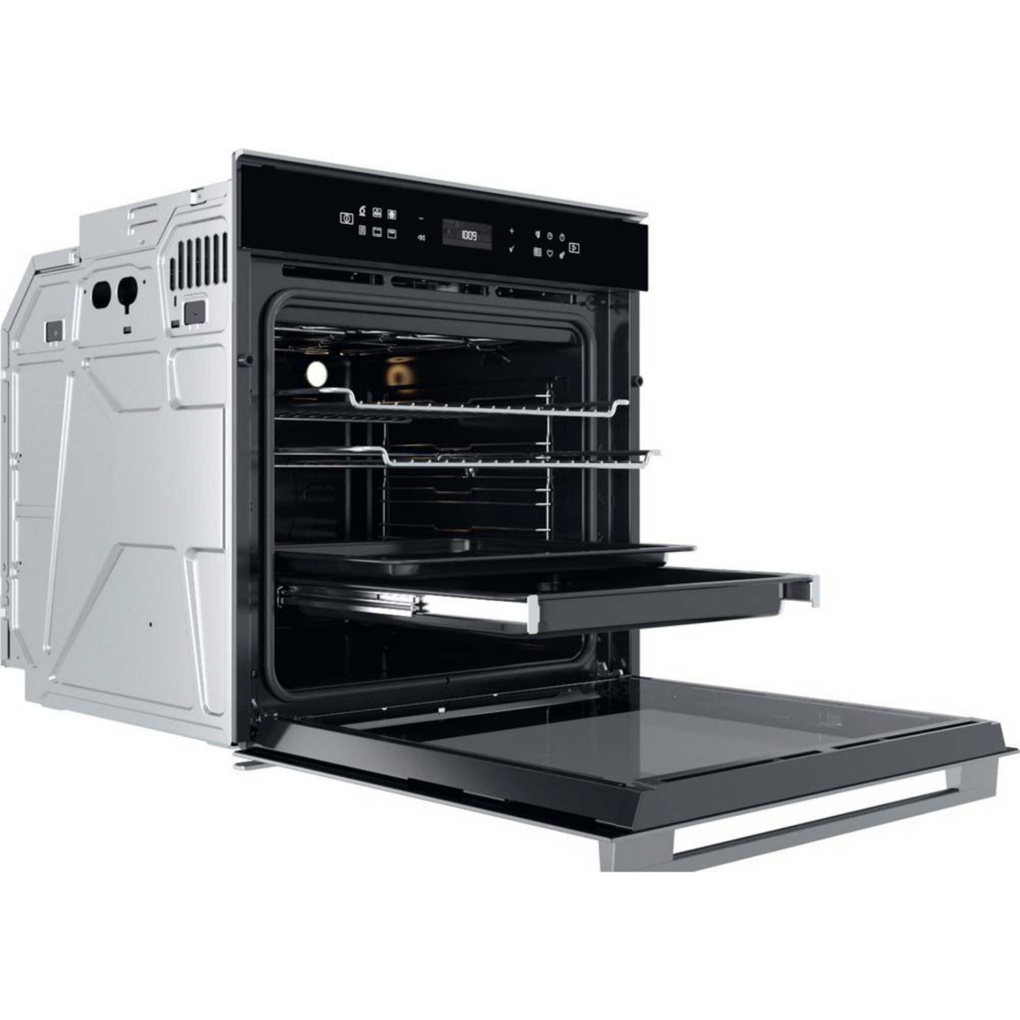 W7OM44S1P 73l Built-In Electric Pyrolytic Single Oven - Stainless Steel