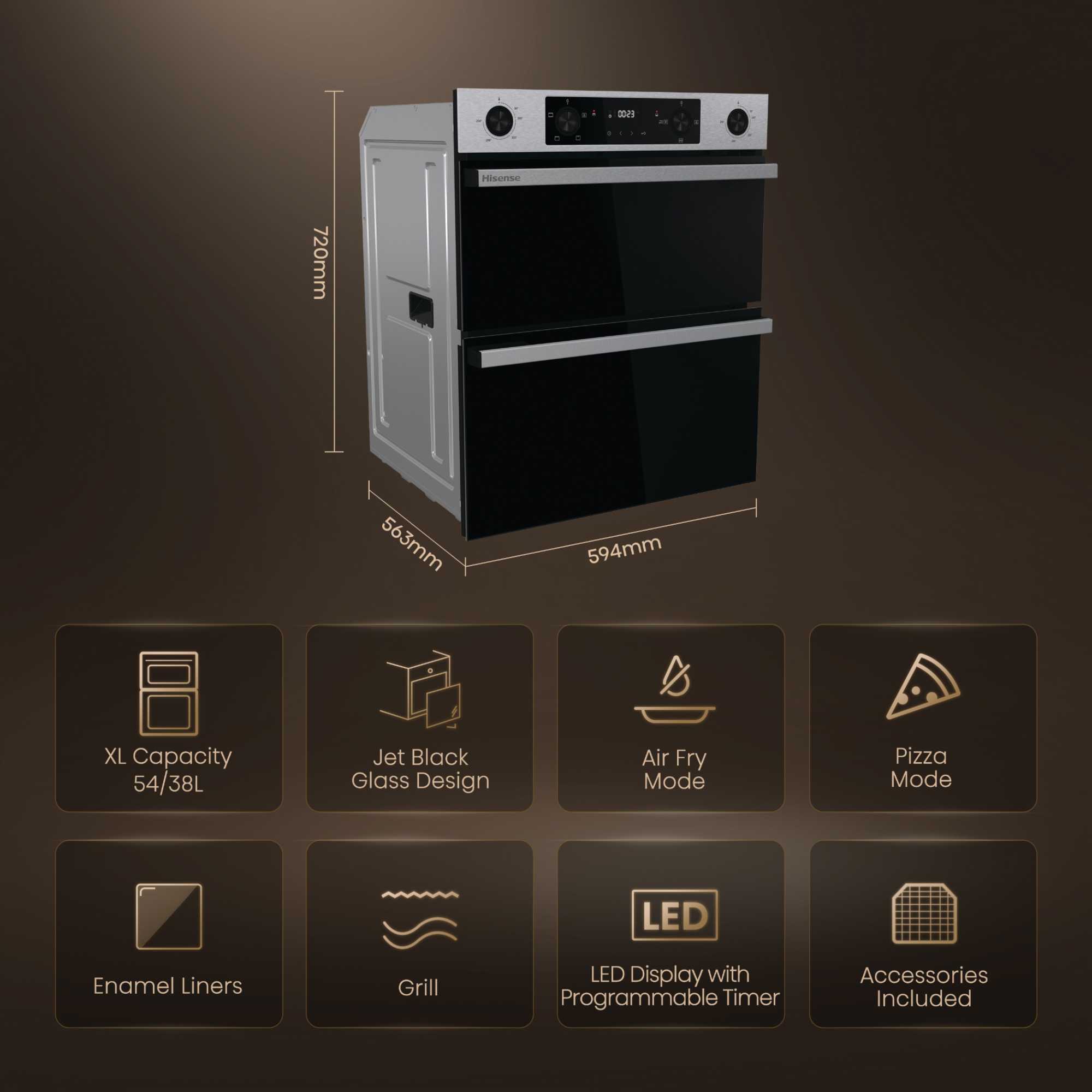 BUD714221CX Multi System Double Oven - Stainless Steel