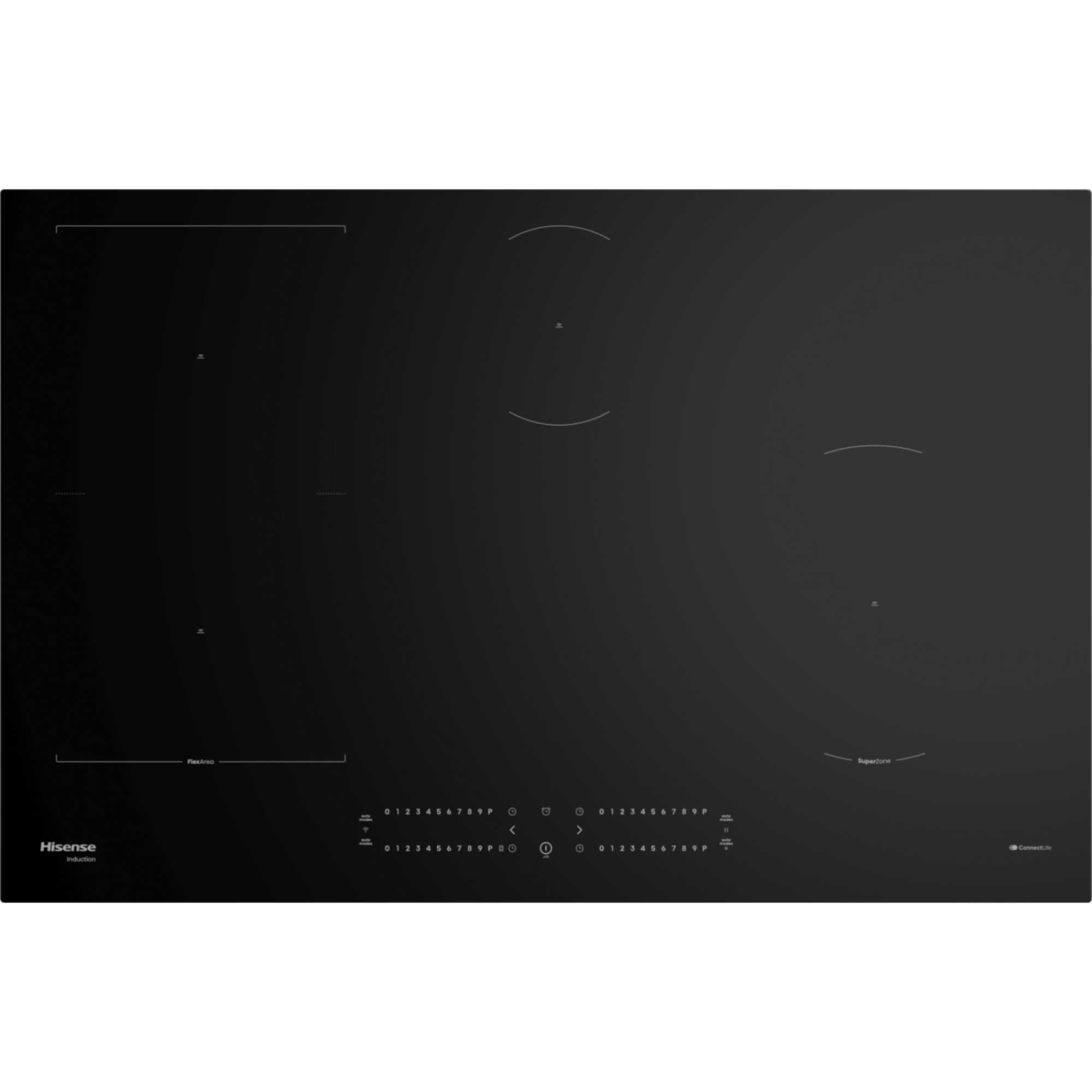 HI8432BSCWF Hi6 80cm 4 Zone Induction Hob - Black