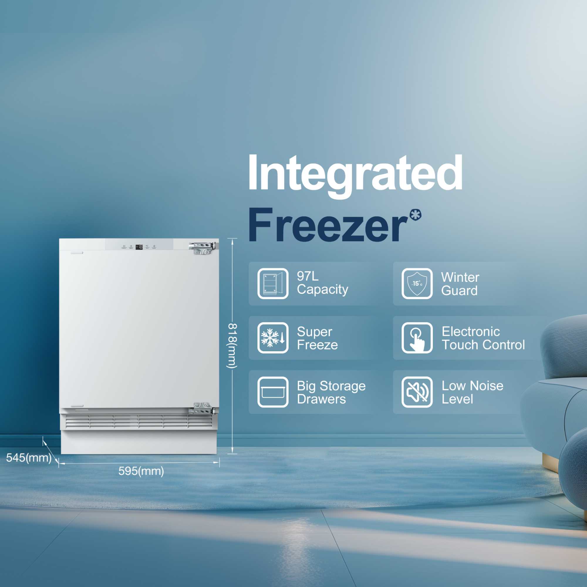 Built-In Undercounter Freezer Low Frost - MBUZ6097E