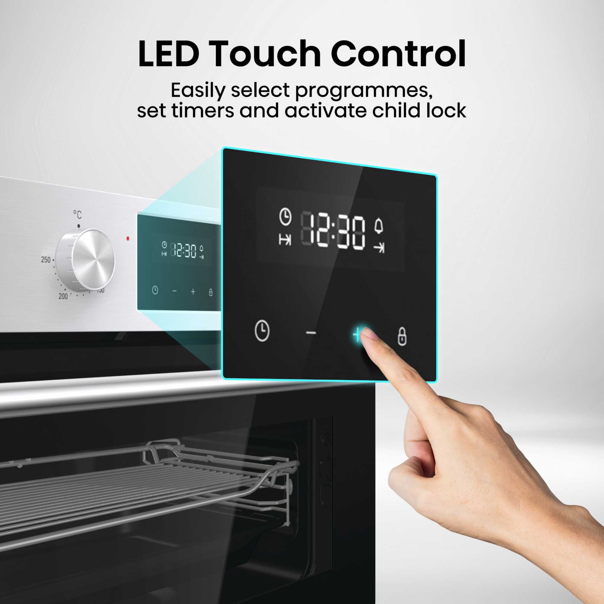 BID95211XUK Built-In Double Oven - Stainless Steel