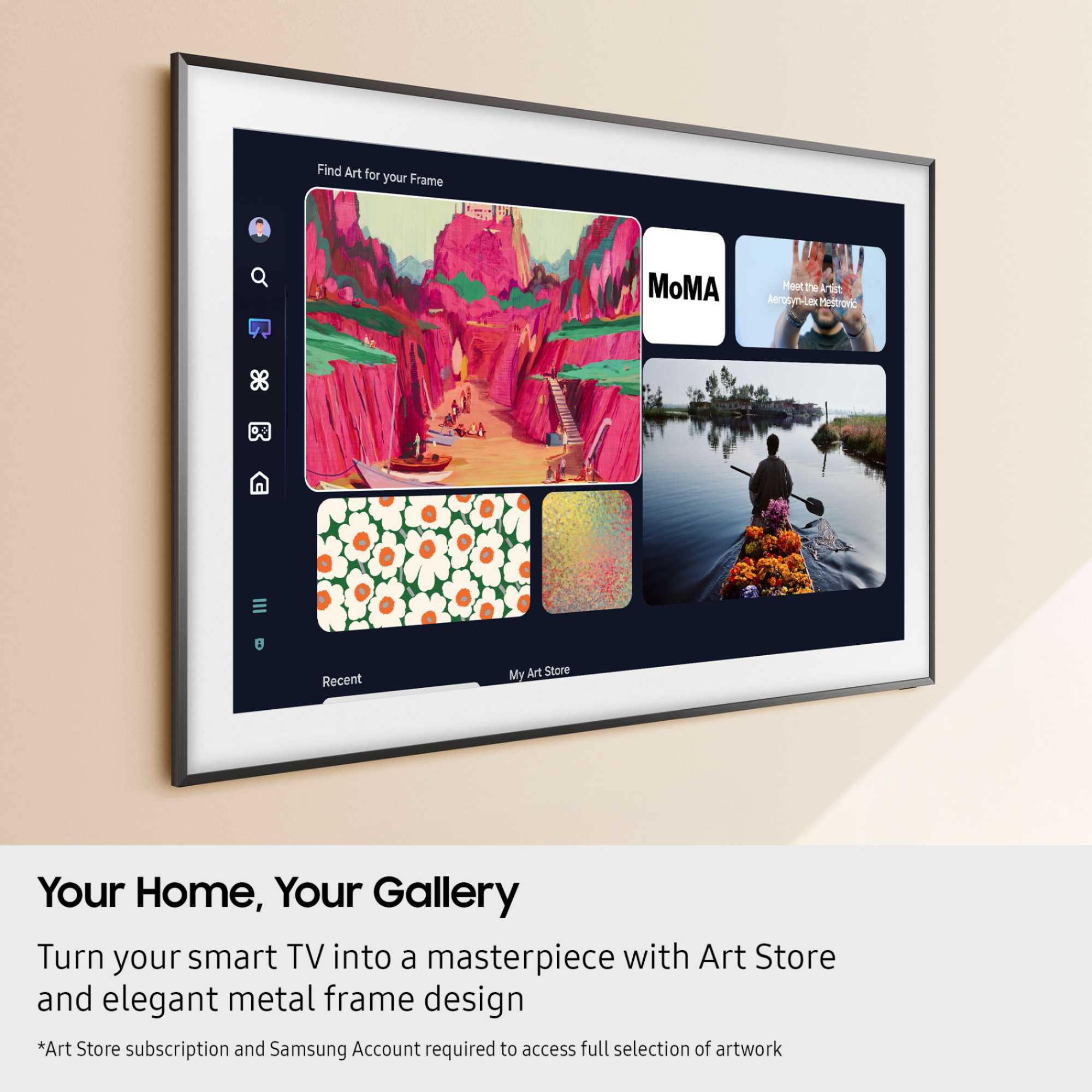 The Frame Pro 65" 4K Ultra HD Neo QLED Neo Quantum HDR Smart TV QE65LS03FW
