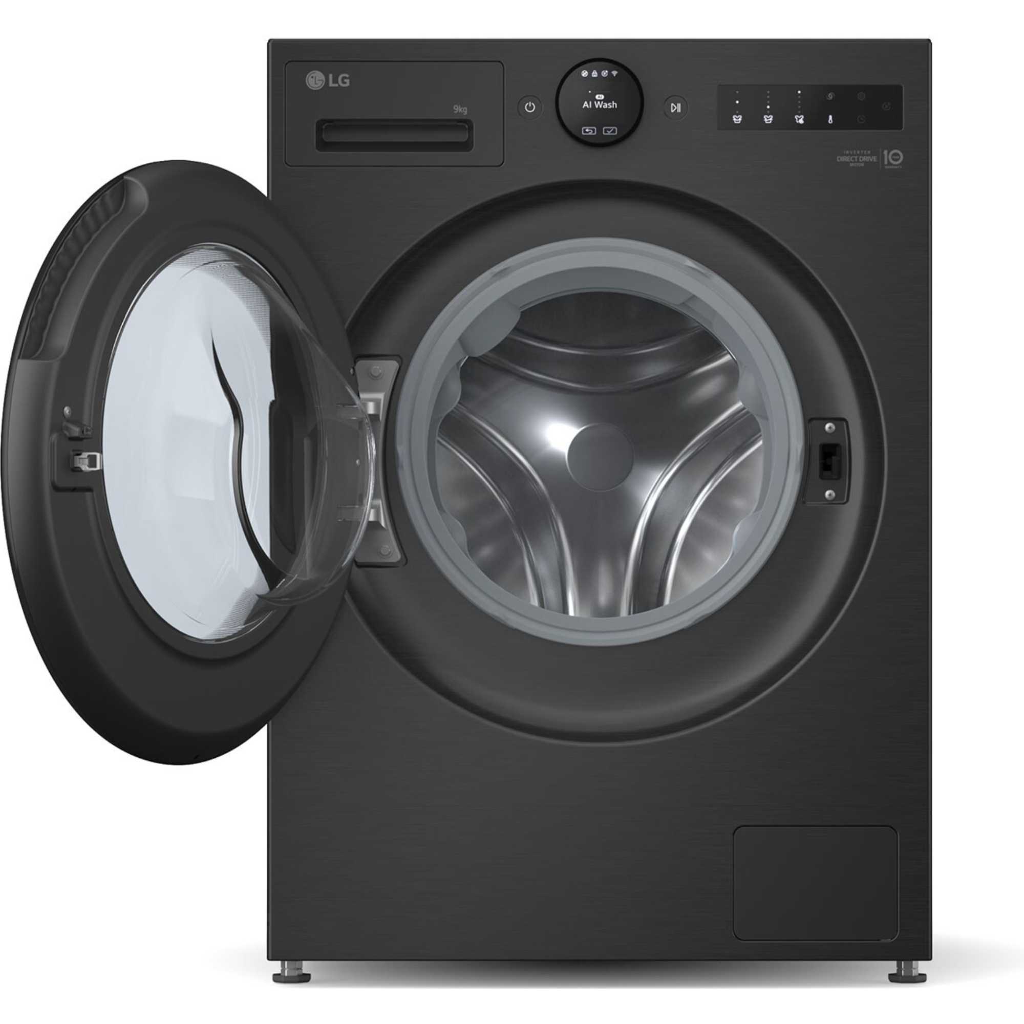 F4X7009TBB VX70 Series AI Direct Drive 9kg Smart Washing Machine - Matte Black