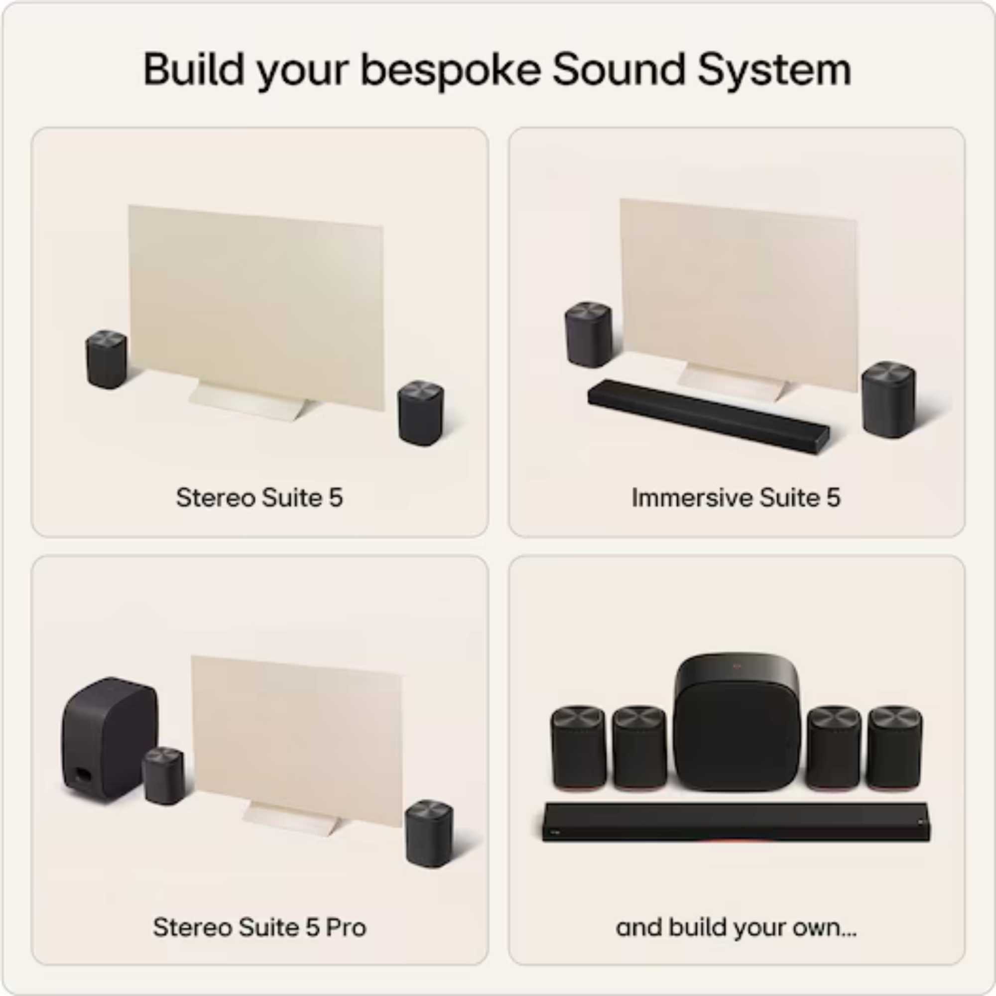 Sound Suite M5 Wireless Speaker Dolby Atmos FlexConnect - Black
