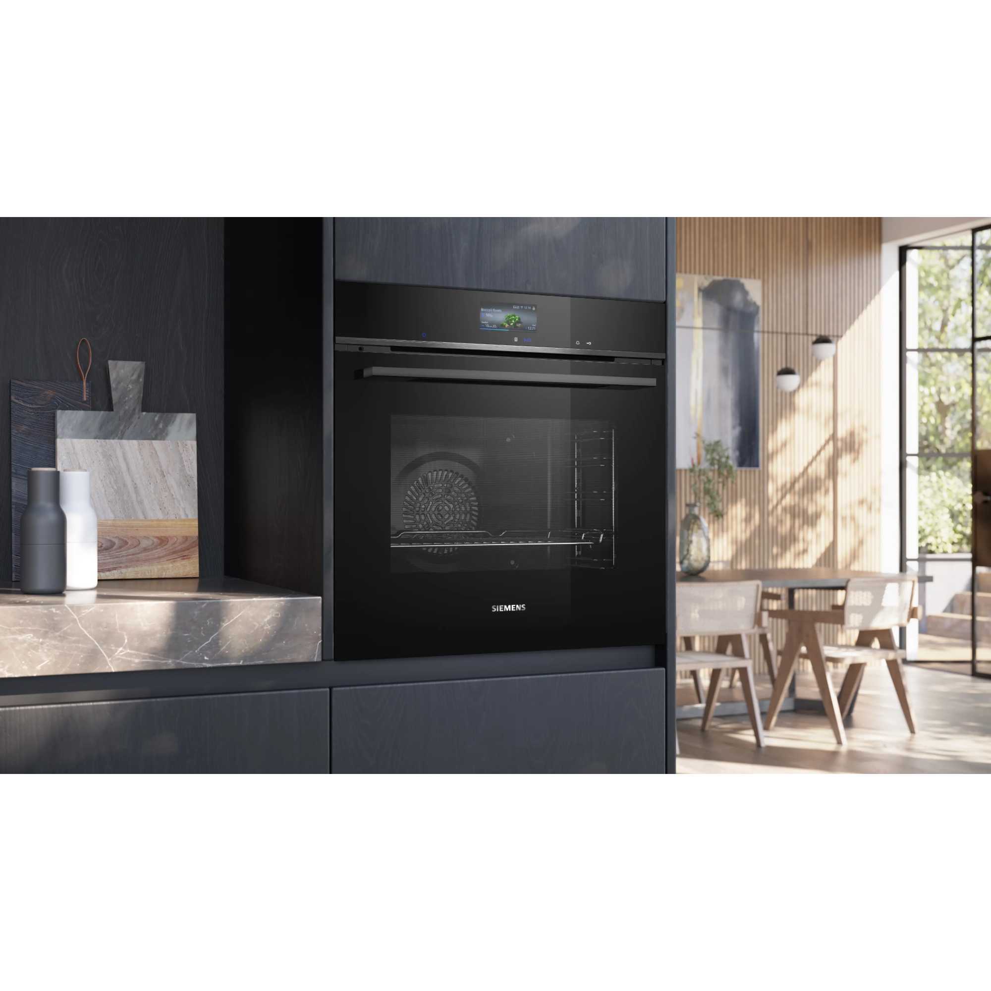 HB776G1B1B iQ700 71l Capacity Smart Built-In Oven - Black