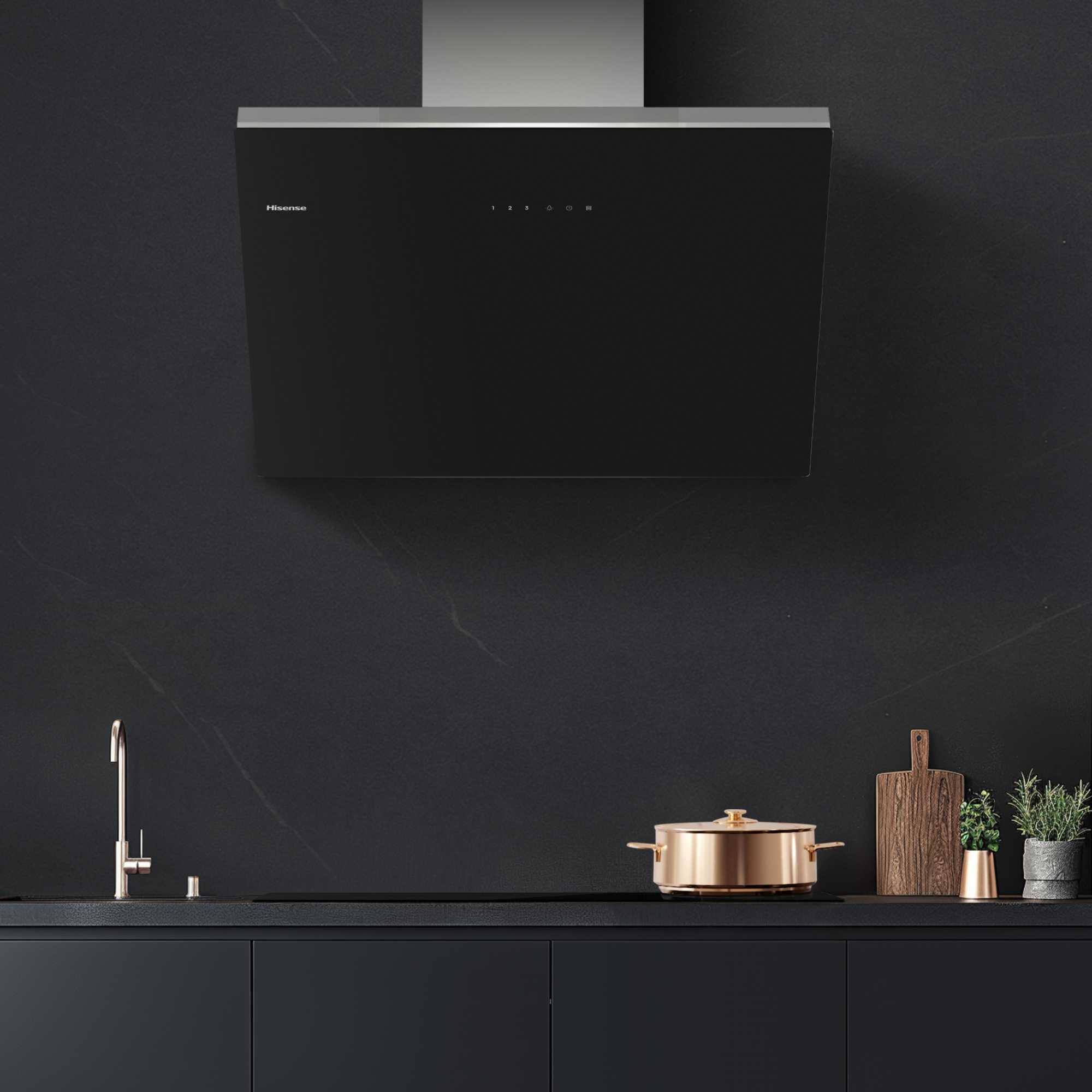 CH6IN14BXBUK 60cm Wall-Mounted Cooker Hood - Black