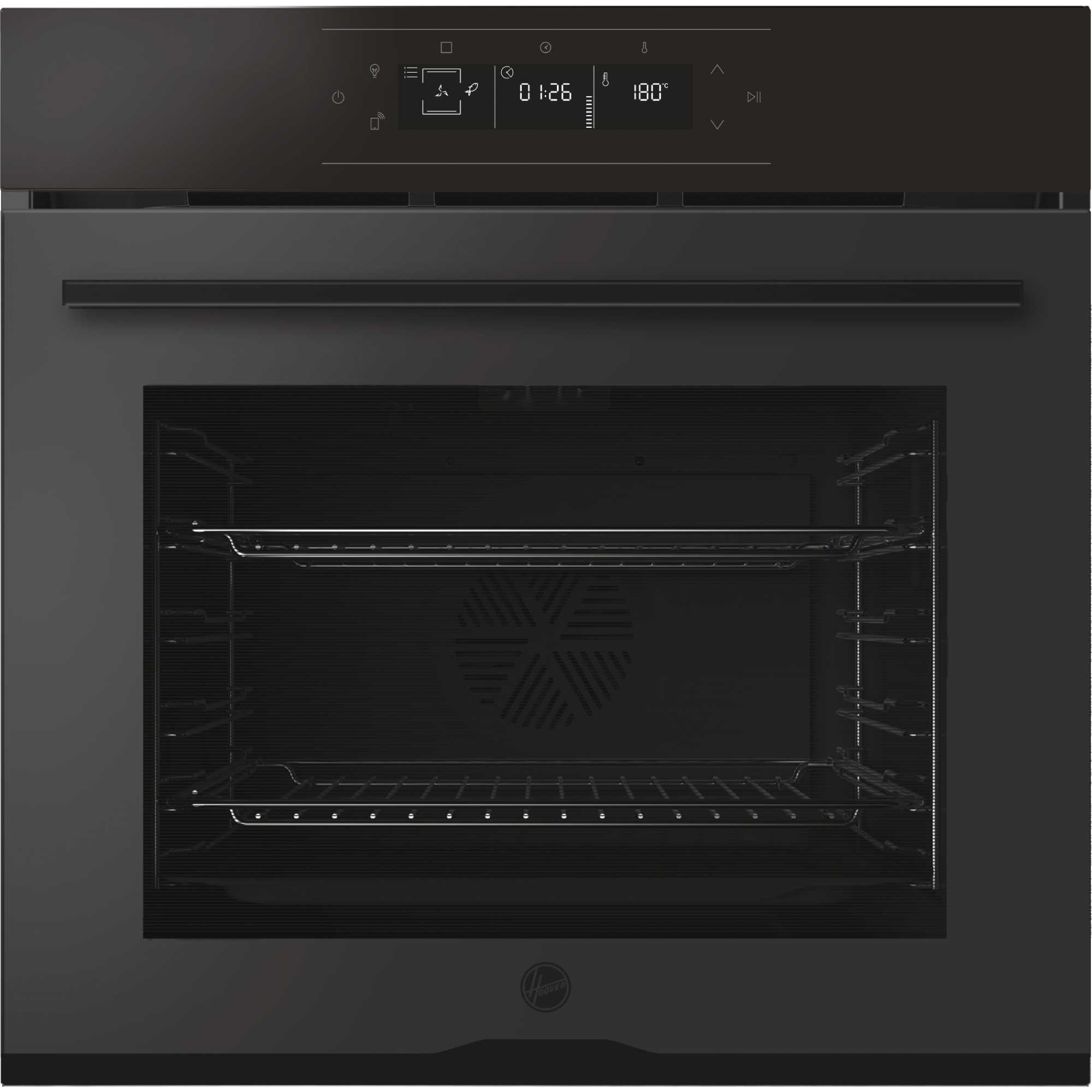 HO6M5G3HTB 78L Built-In Single Multifunction Oven - Black