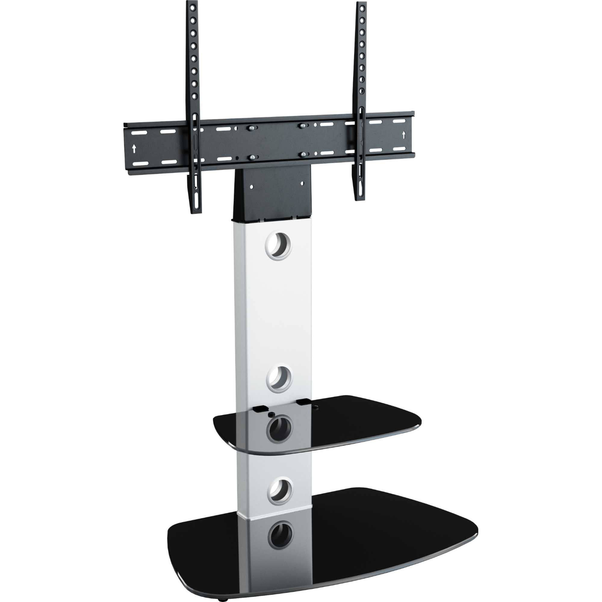 FSL700LUCS Lucerne 70cm TV Stand - Black Glass