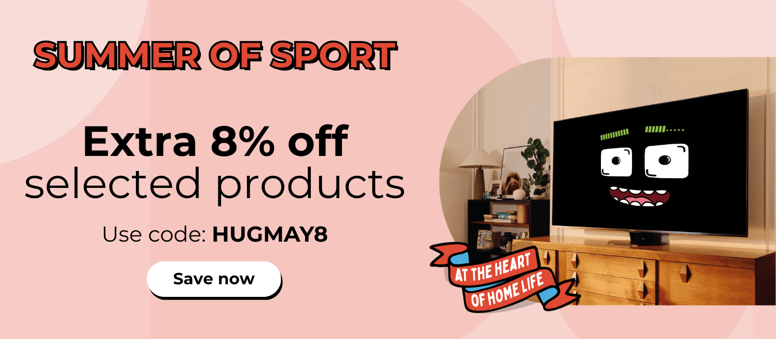 Extra 8% off selected products