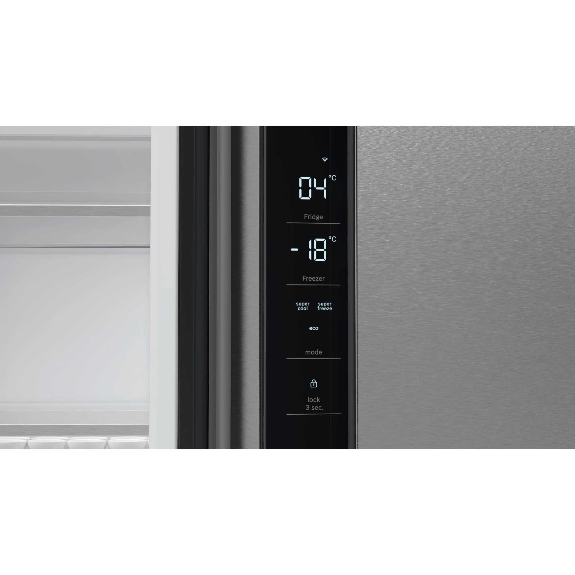 KFN96APEAG 605l LED Total No Frost Fridge Freezer - Inox