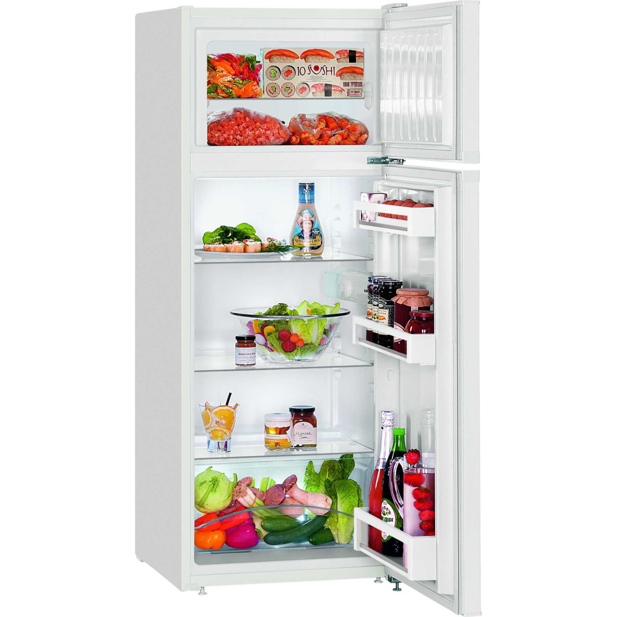 CTe 2531 Fridge Freezer with SmartFrost & DuoCooling - White