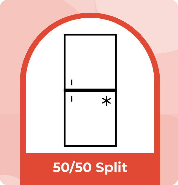 50/50 fridge freezer split