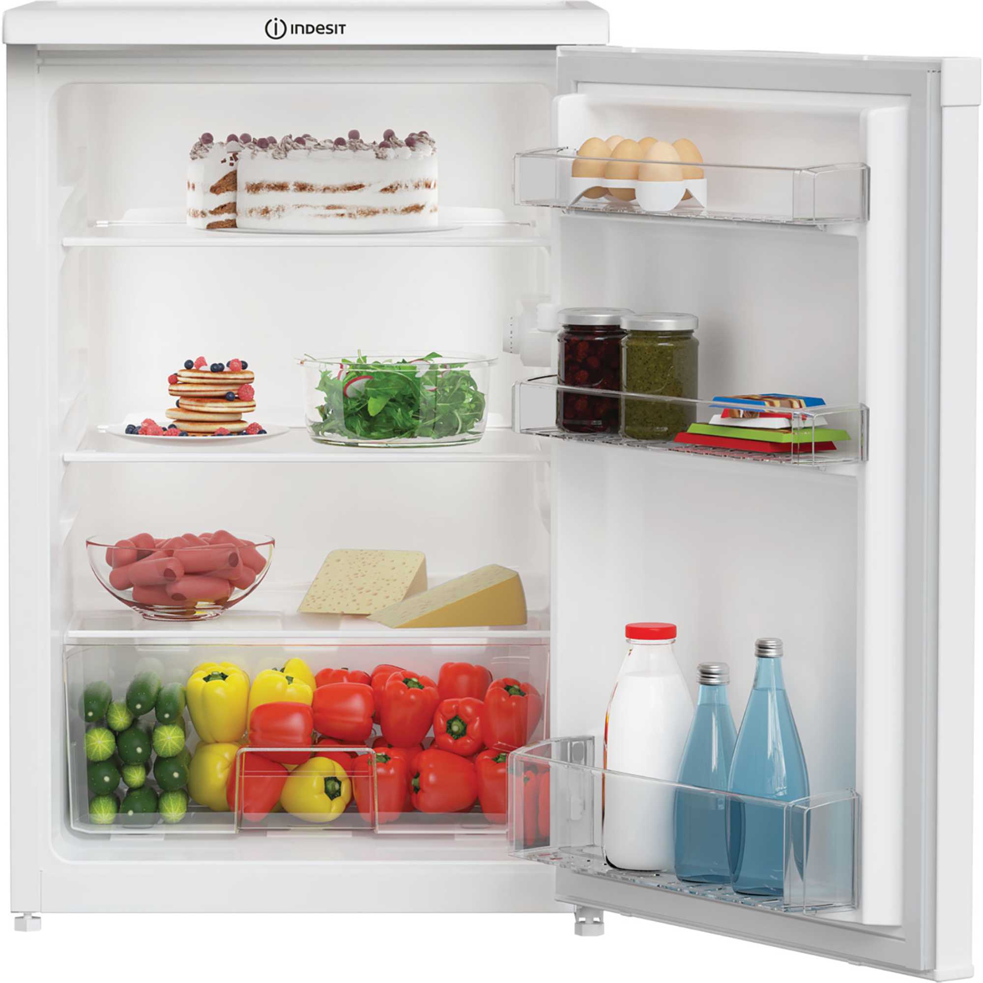 I55R1 112W UK 128l Low Frost Under Counter Larder Fridge - White