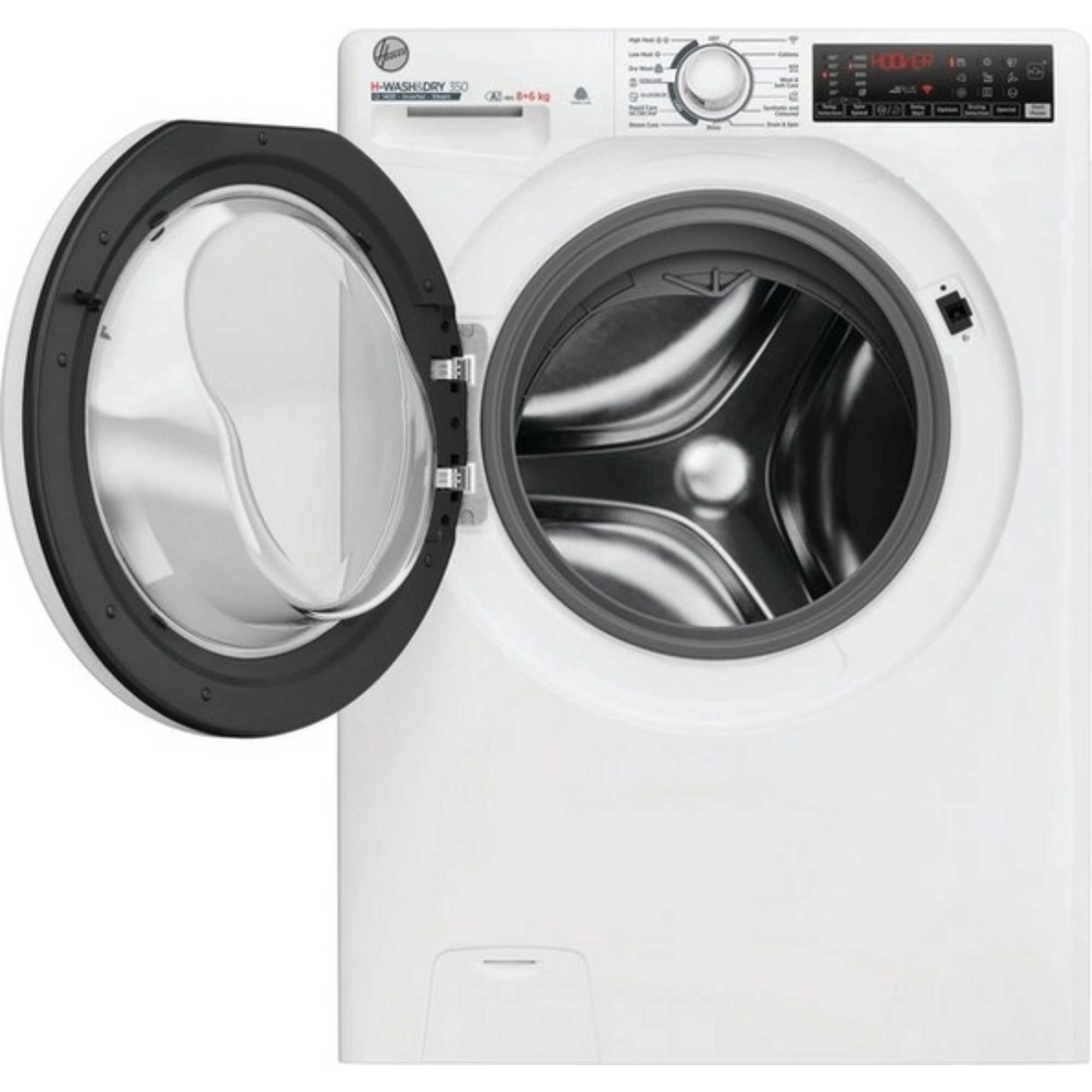 H3DPS4866TAM6 8kg/6kg 1400rpm Spin Speed Washer Dryer - White