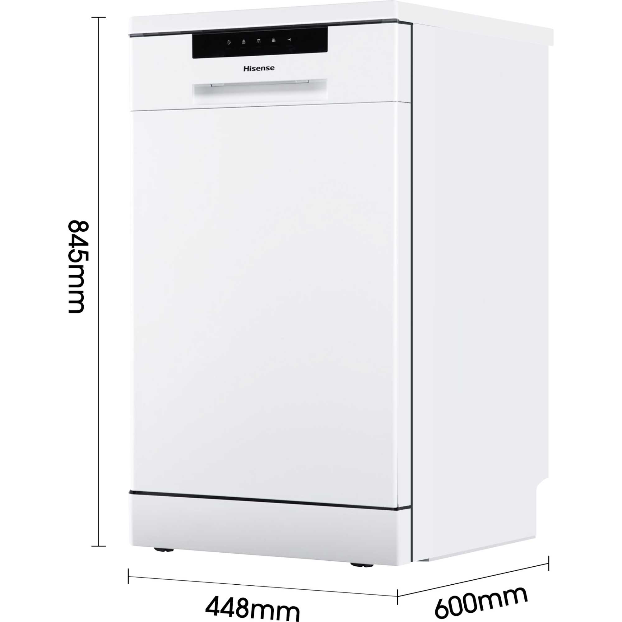 HS523E15WUK Slimline Dishwasher - White