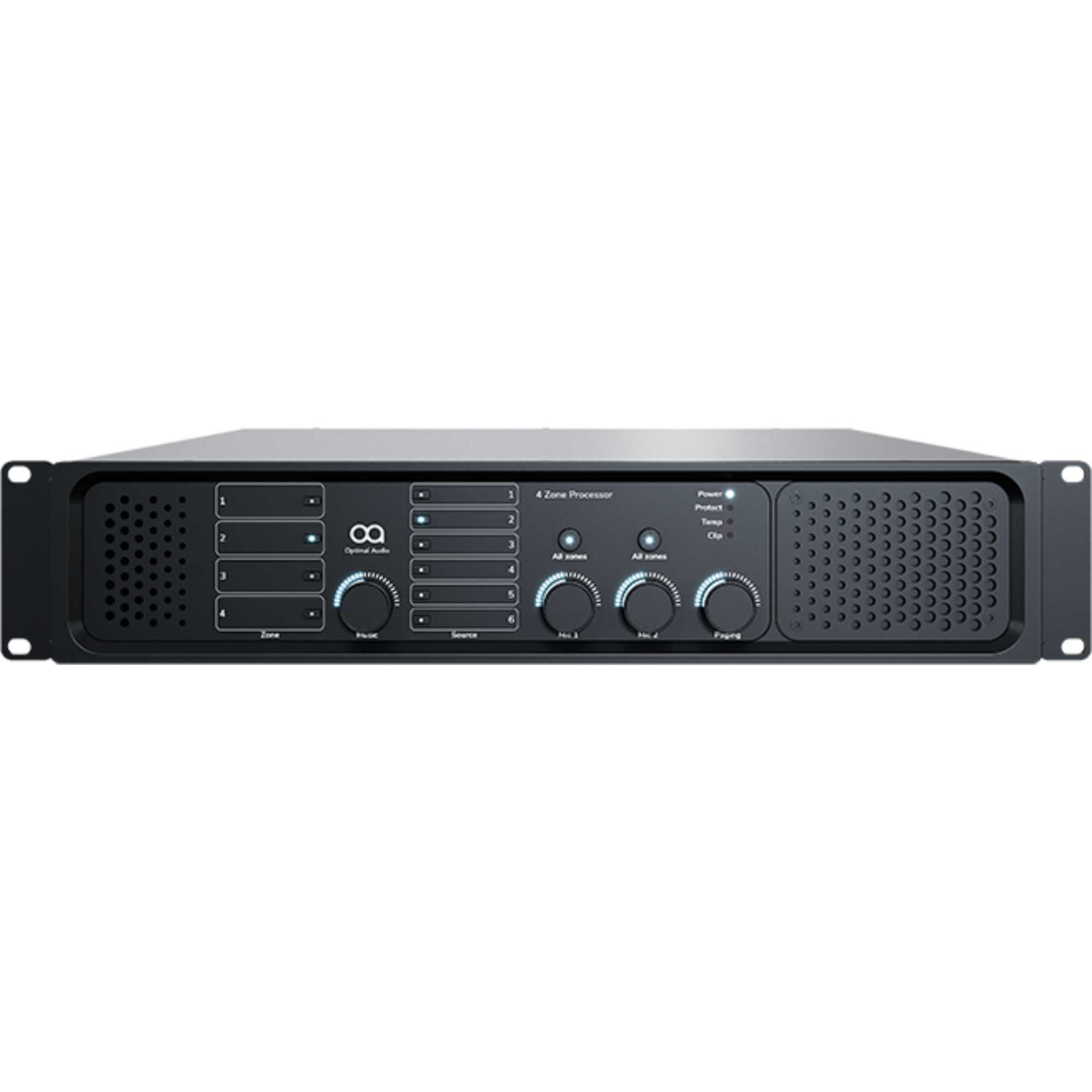 Zone 4 Audio Controller with DSP & WebApp - Black