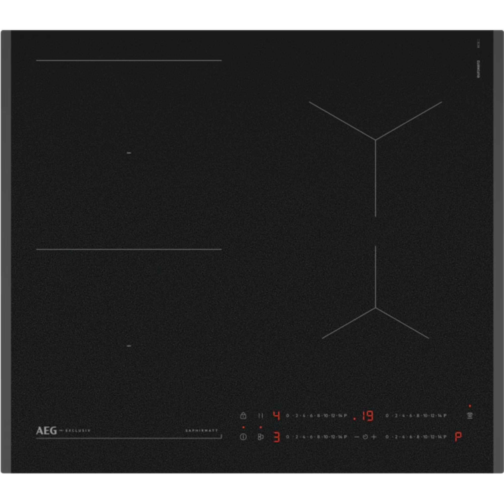 6000 SO64IB0BFZ SaphirMatt Bridge 60cm Induction Hob - Black