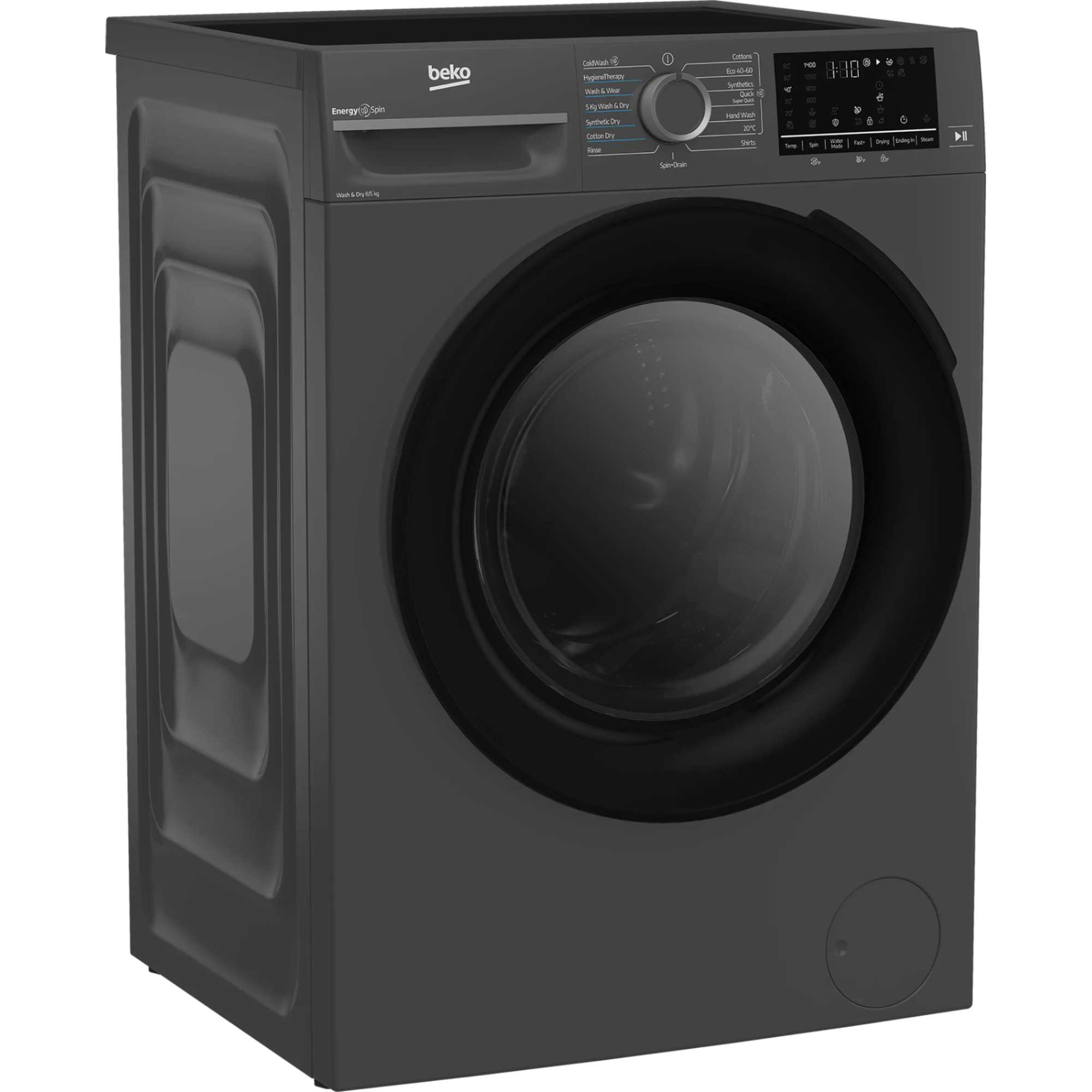 BM3DT68342B 8kg Wash 5kg Dry Washer Dryer with EnergySpin - Black