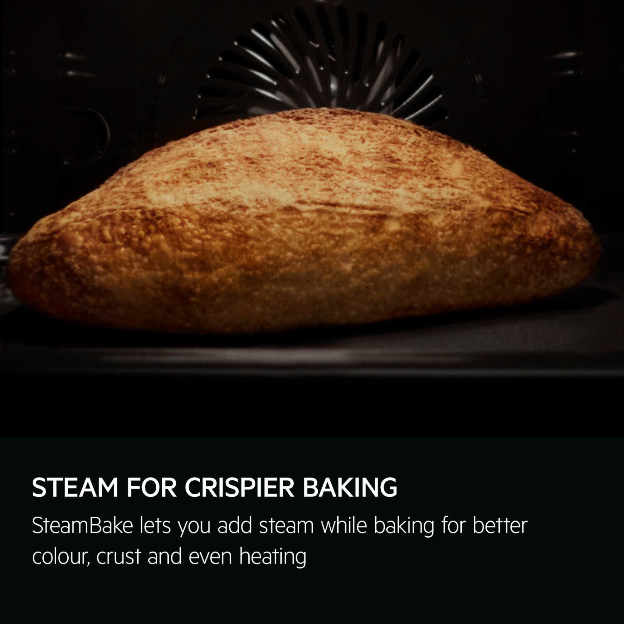 GA5CB501AB 5000 SurroundCook Built-in Oven with SteamBake - Black