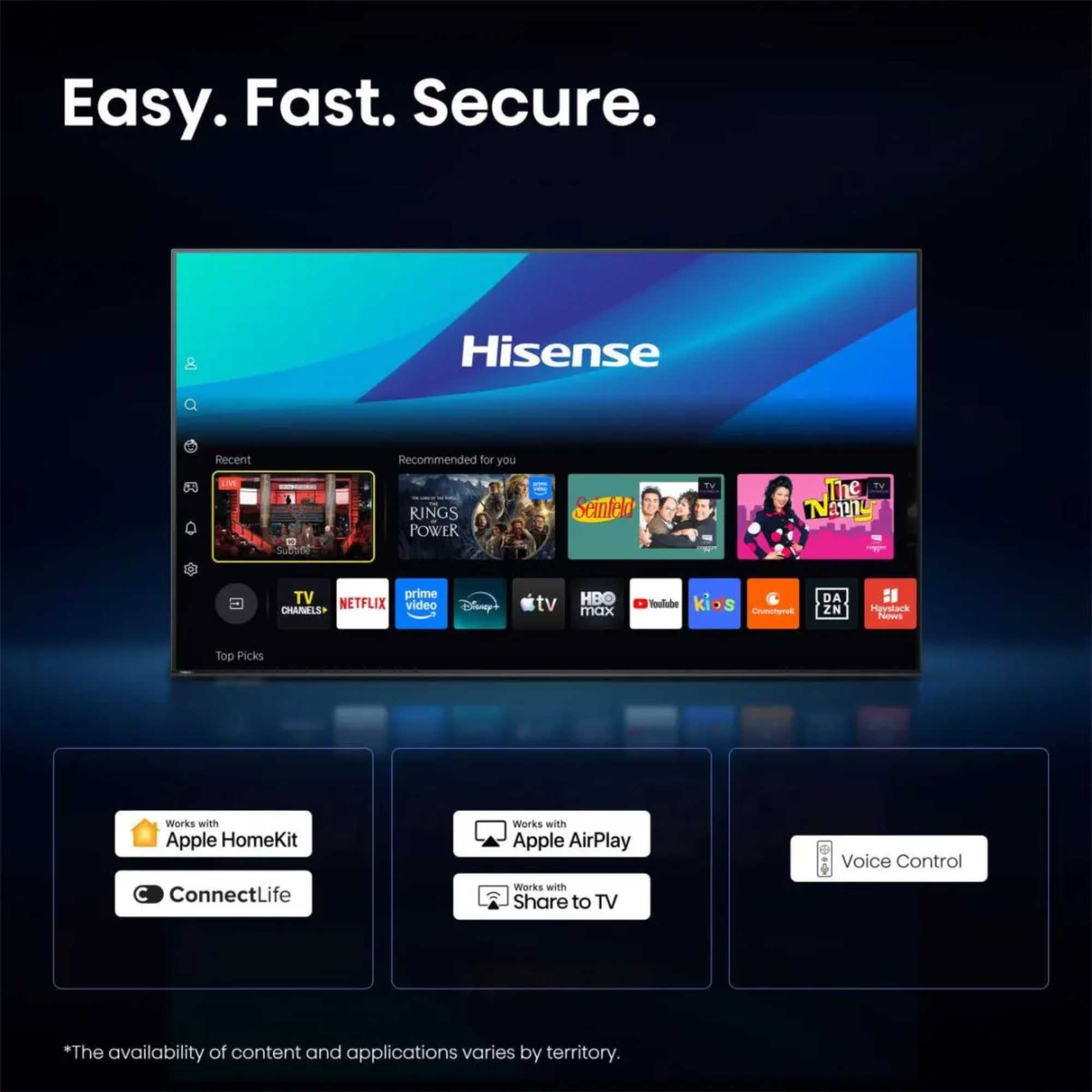 E7STUK-PRO 43" 4K Ultra HD Hi-QLED Freely Smart TV - 43E7STUK-PRO