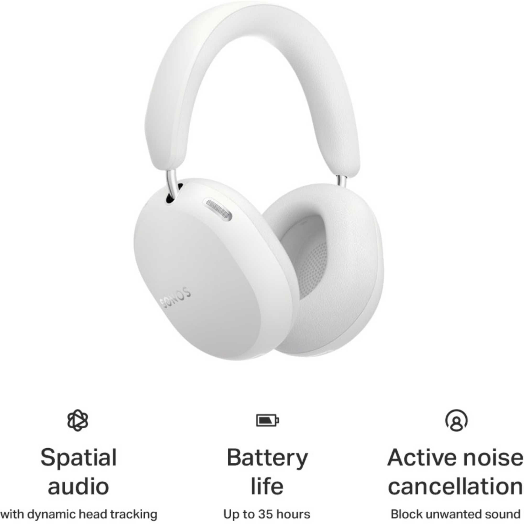 ACE Ultra Over Ear Wireless Headphones Bluetooth - White