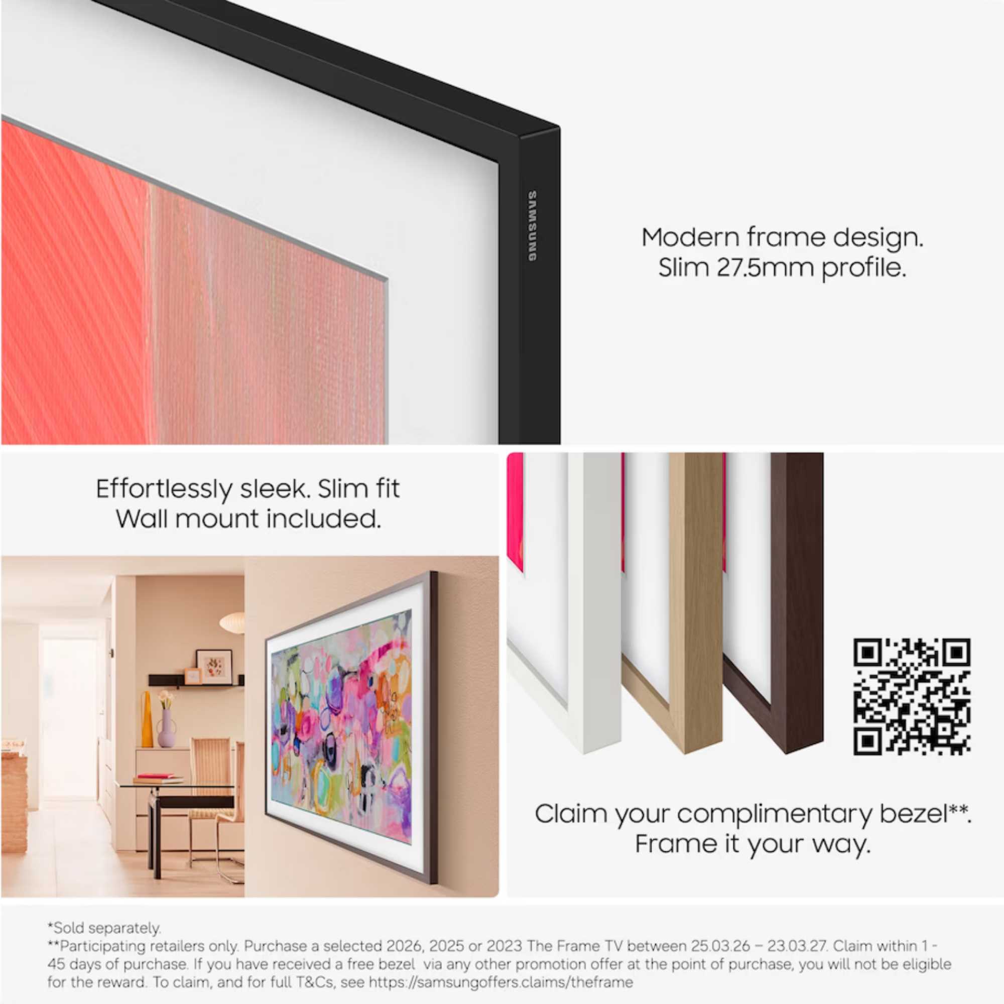 The Frame 43" LS03HE 4k Ultra HD Vision AI Smart TV - QE43LS03HE