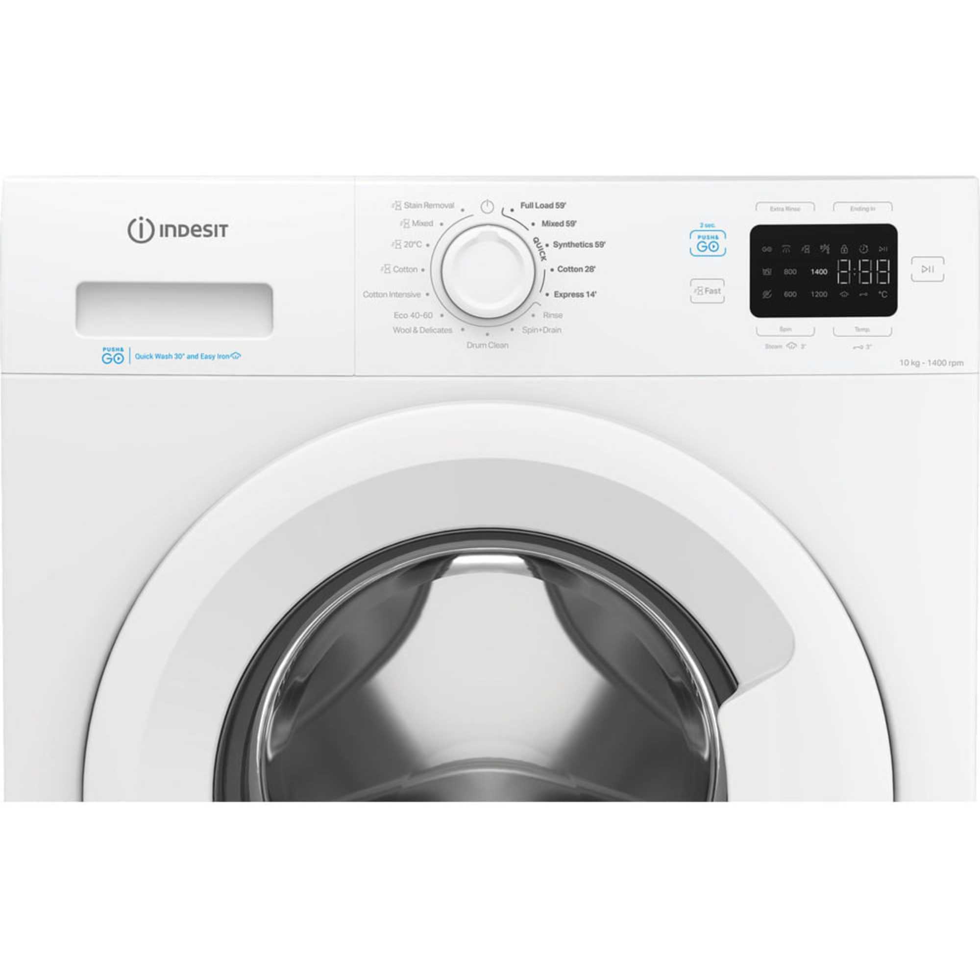 Push&Go 10kg 1400rpm Washing Machine - IP 1046 PUSH&GO UK