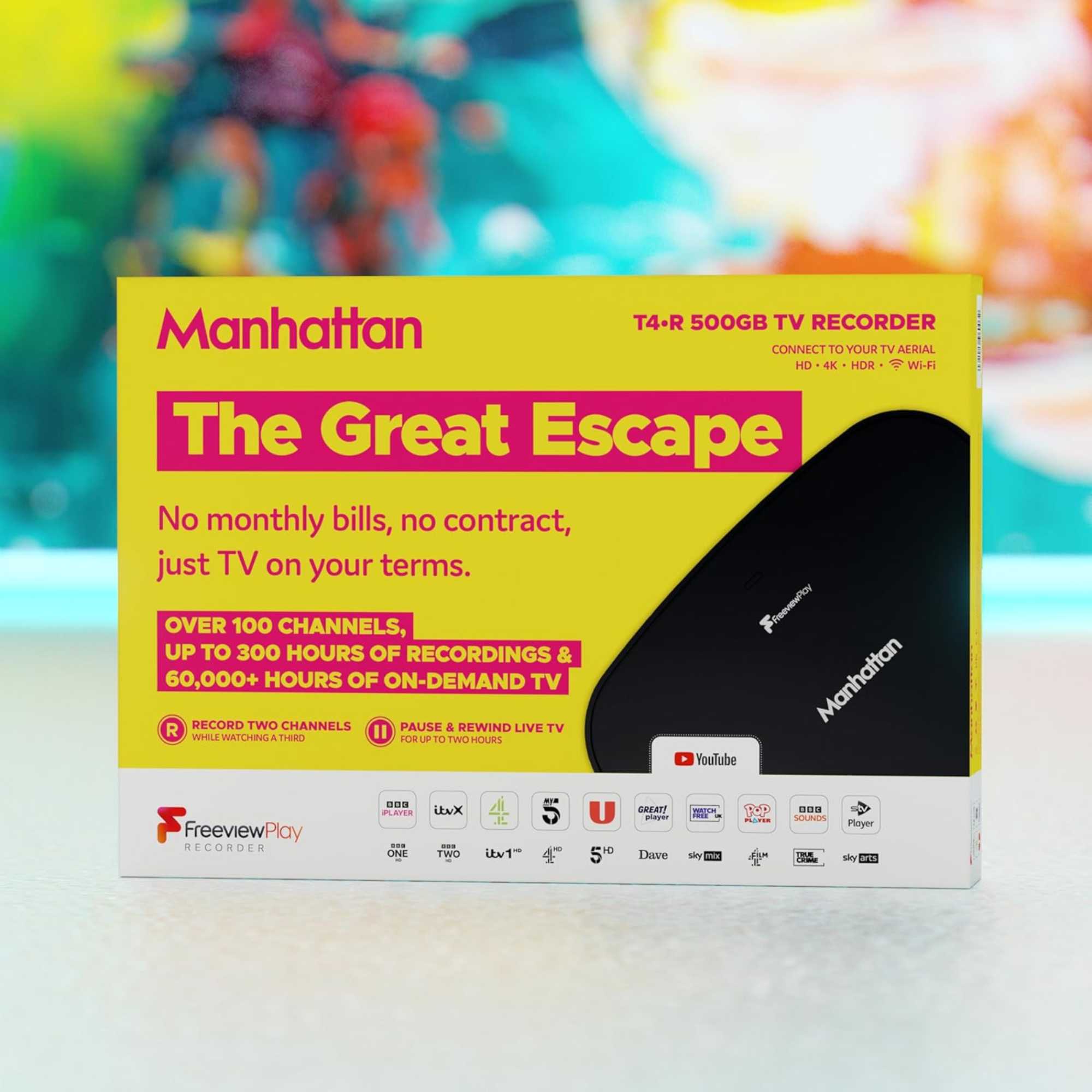 T4-R 500GB Freeview Play 4K TV Recorder