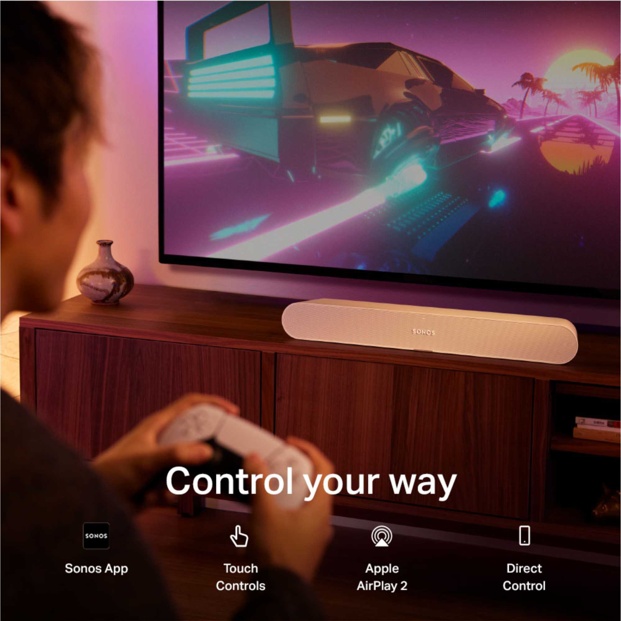 Ray All-In-One Soundbar - White