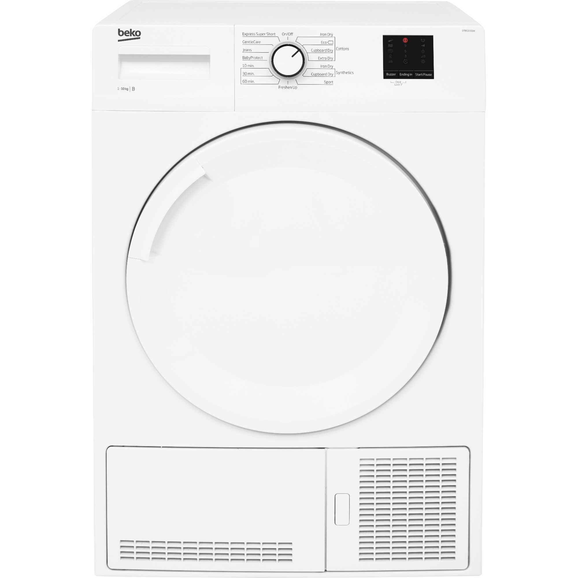 DTBC10001W 10kg Condenser Tumble Dryer