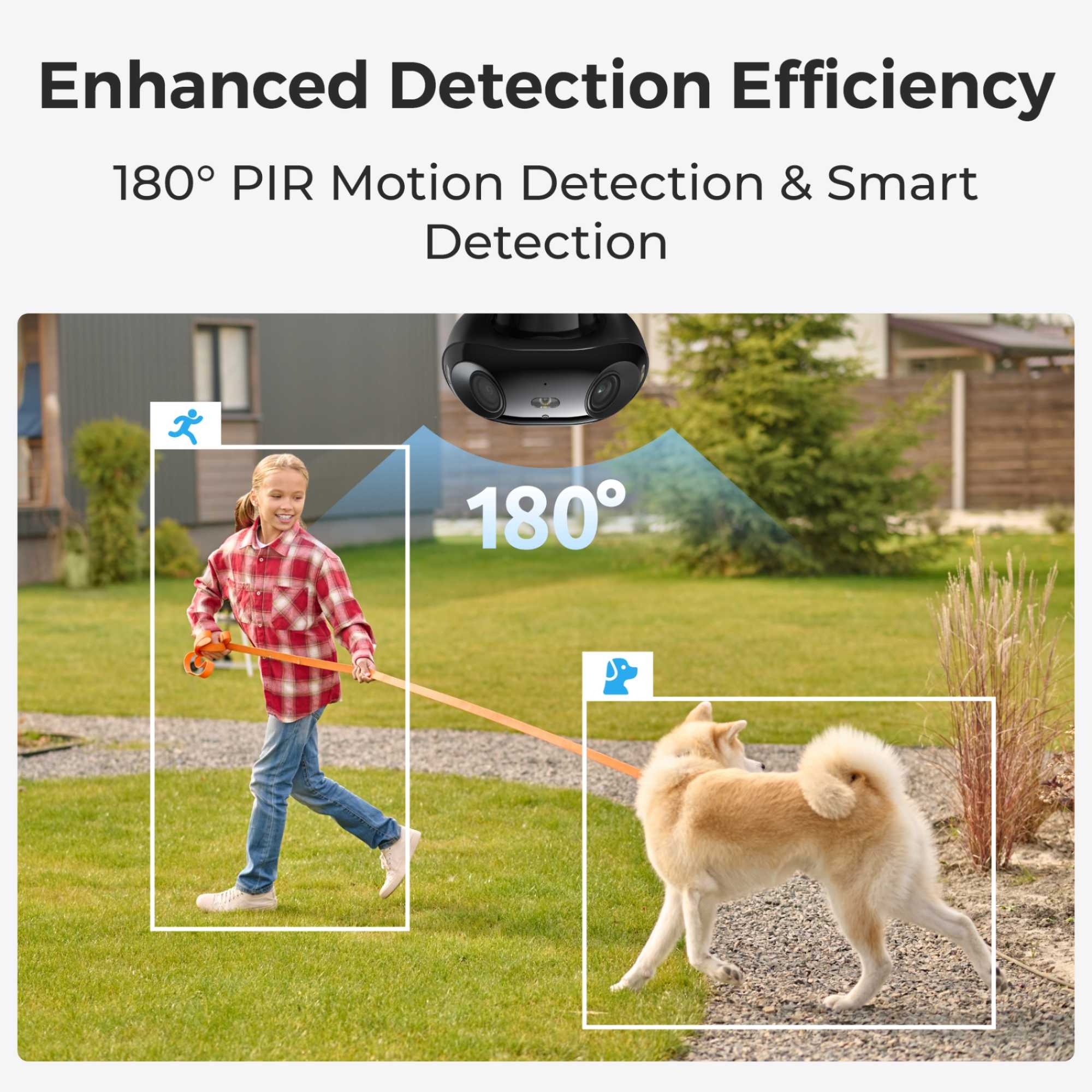 Argus Series 4K 180 Battery WiFi Outdoor Security Camera with Solar Panel + 64GB