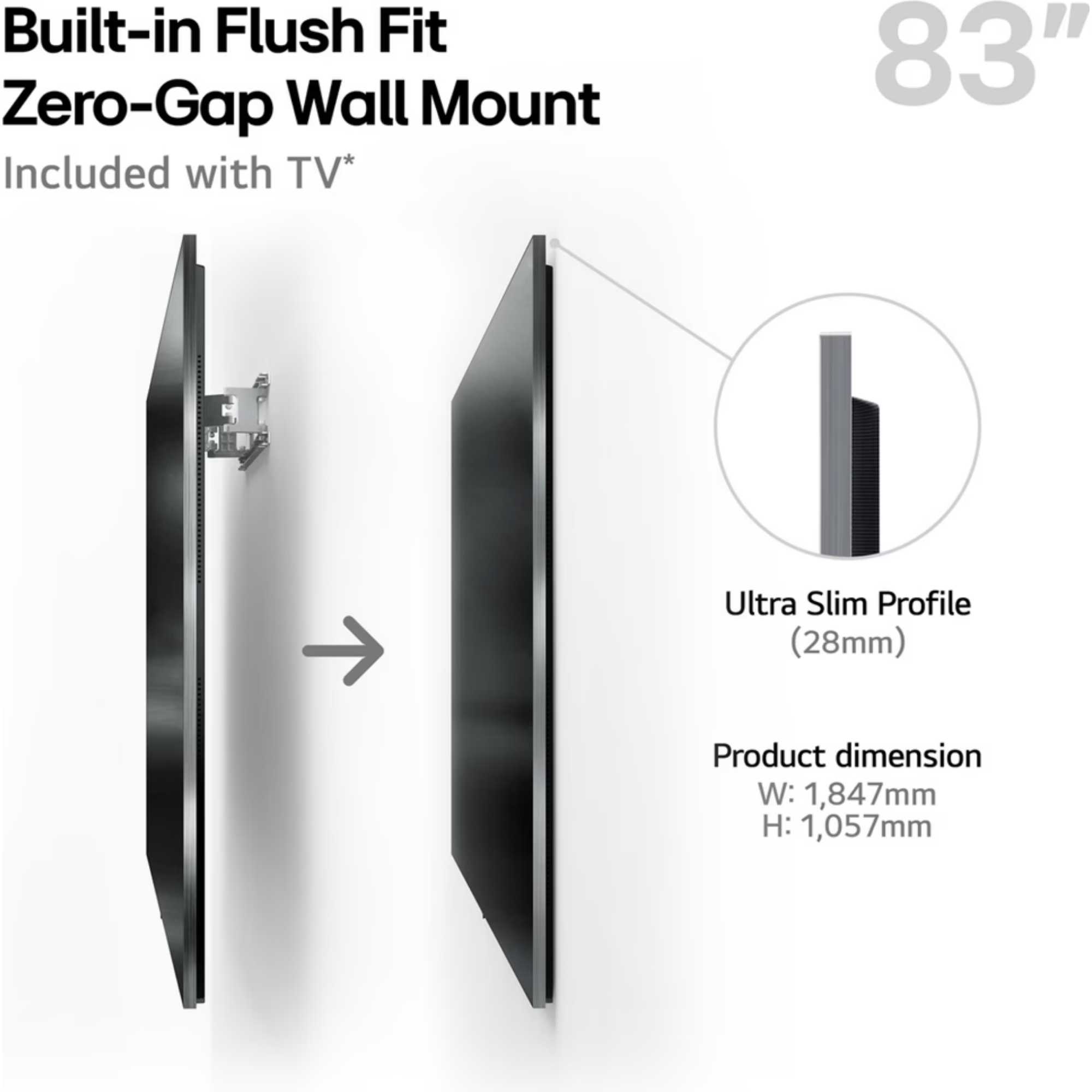 G54LW 83" 4K Ultra HD OLED 120Hz Smart TV - OLED83G54LW