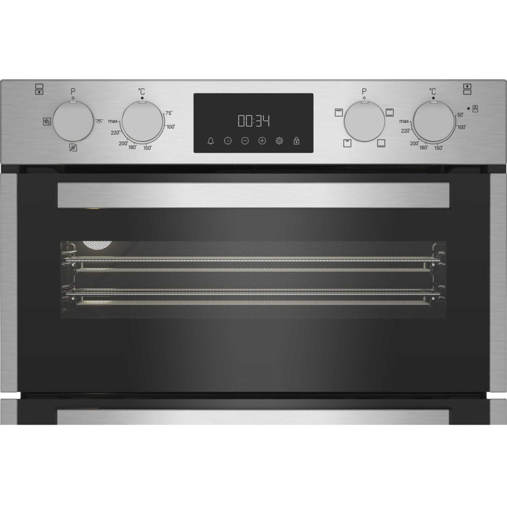 DUH 10D IX Built Under Electric Fan Double Oven - Stainless Steel