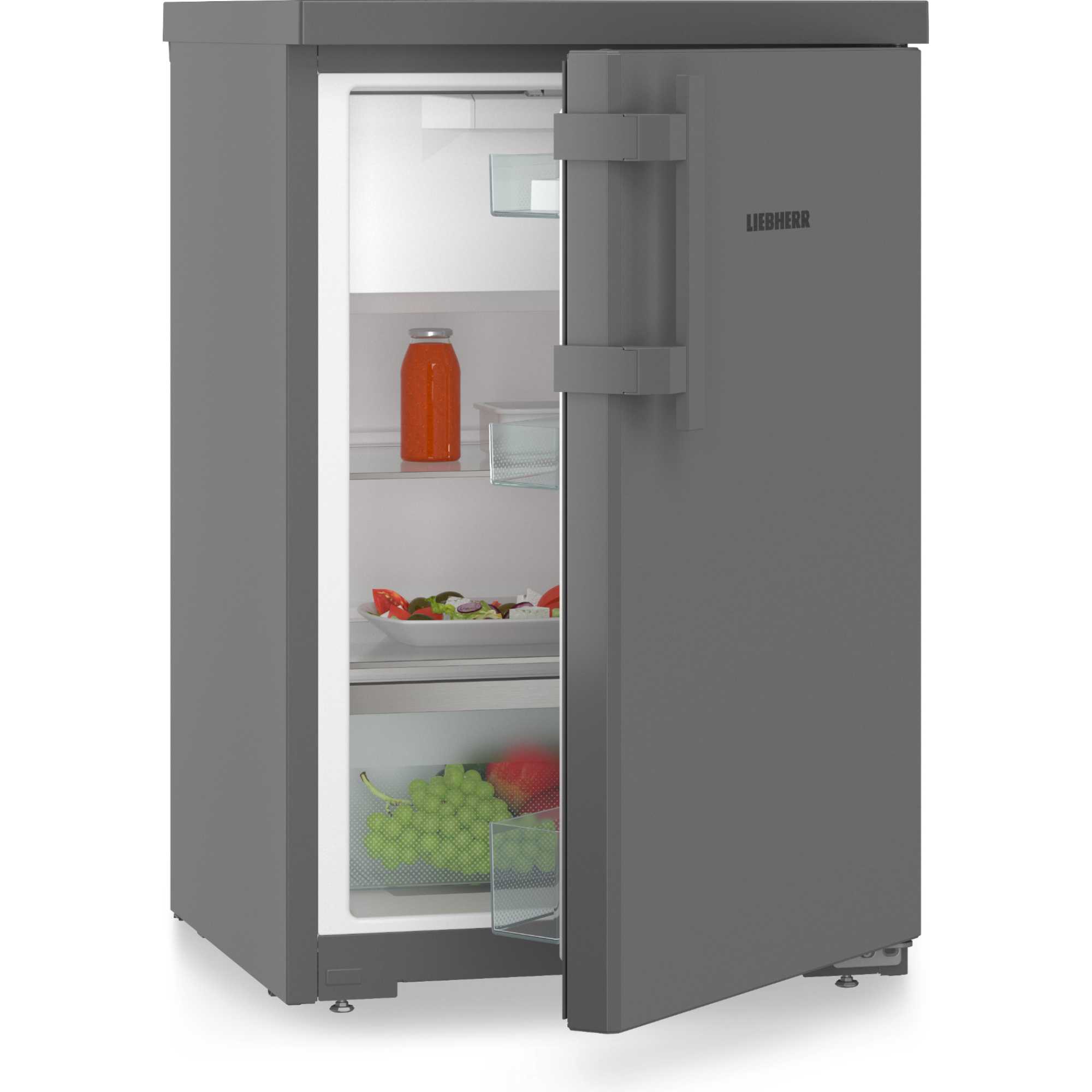 RDGD 1401 Pure SuperCool Under Counter Fridge with Ice Box - Dark Grey
