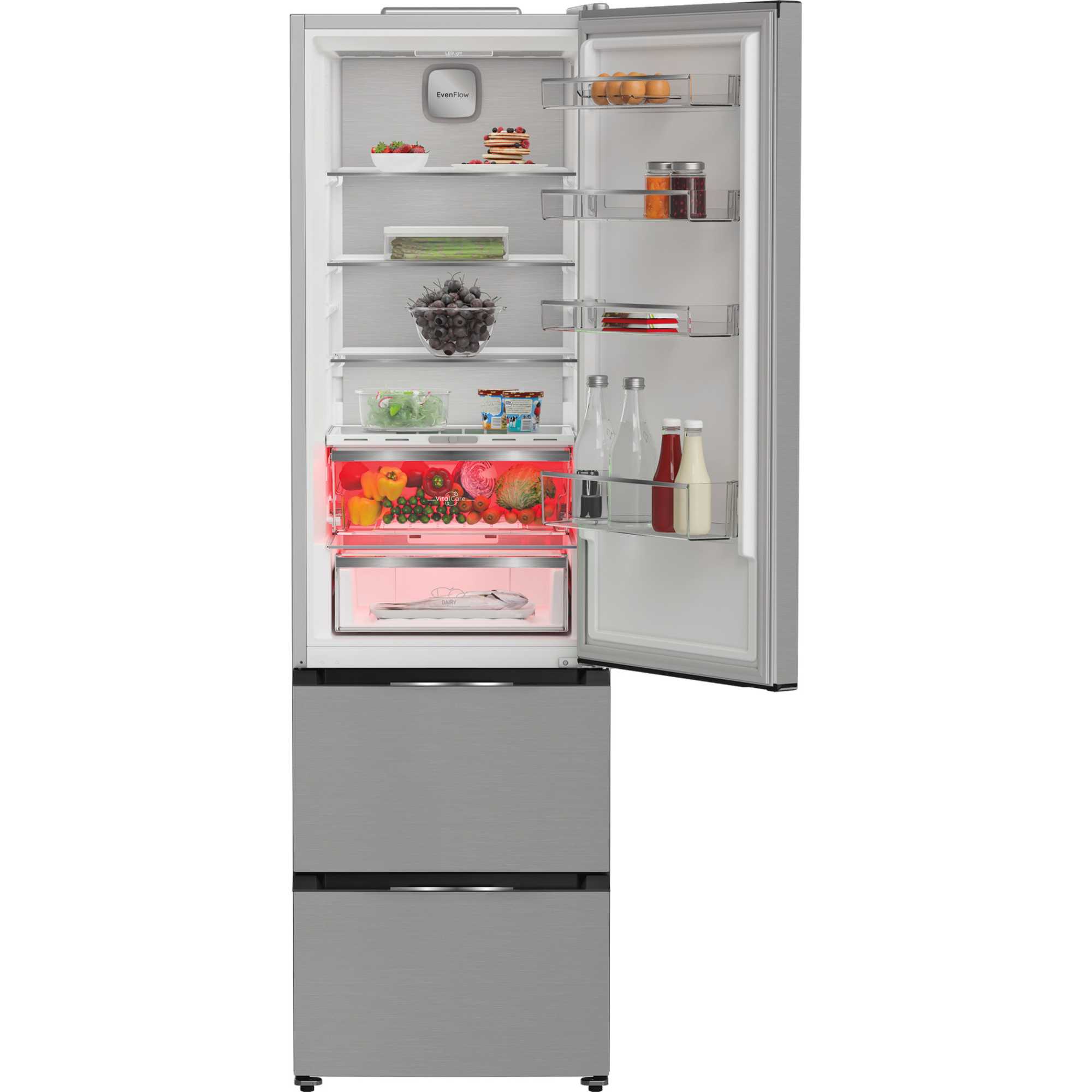 HPKF 5351 XP4UK 351l Dual No Frost Fridge Freezer - Inox