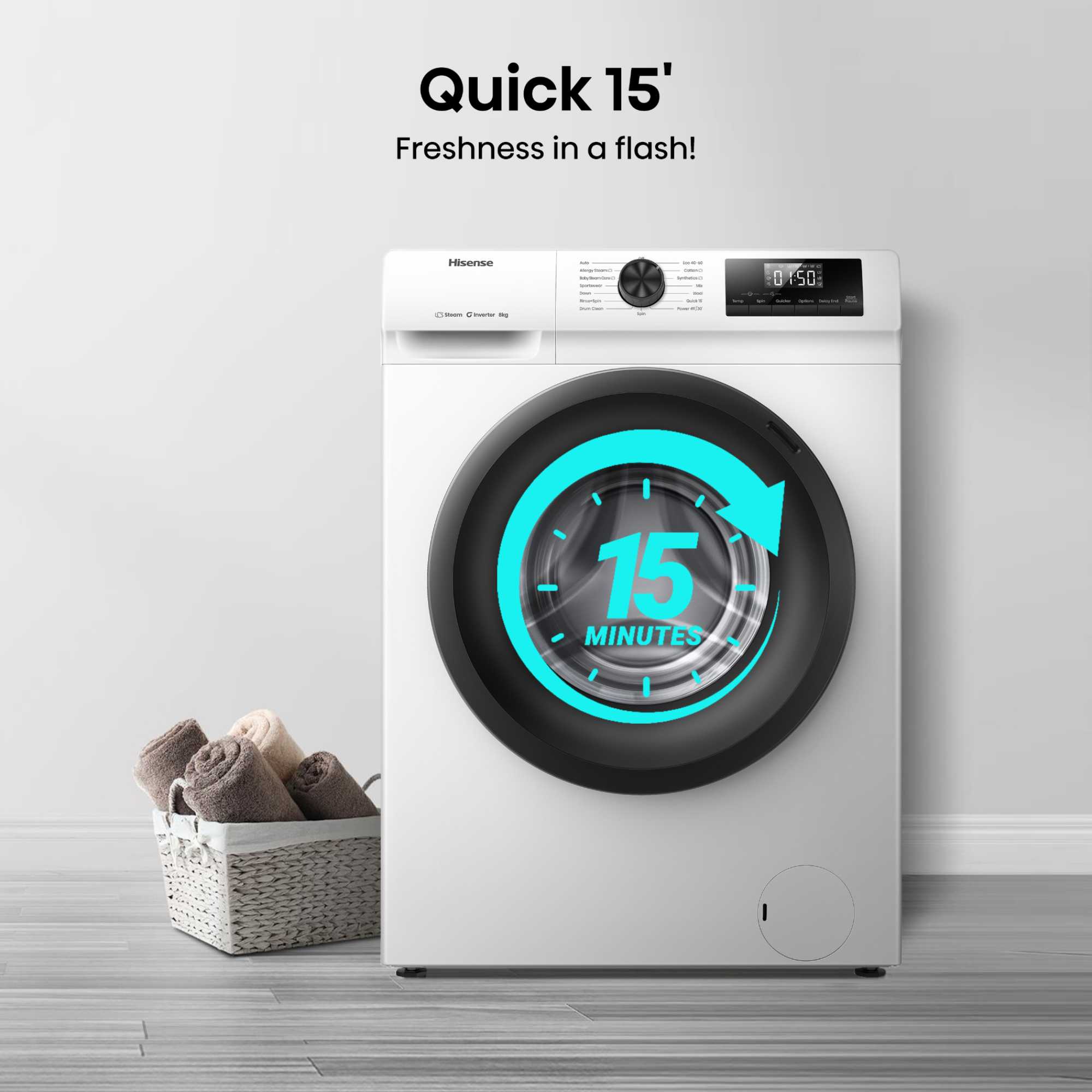 WF1Q8041BW 1 Series 8kg 1400rpm Washing Machine - White
