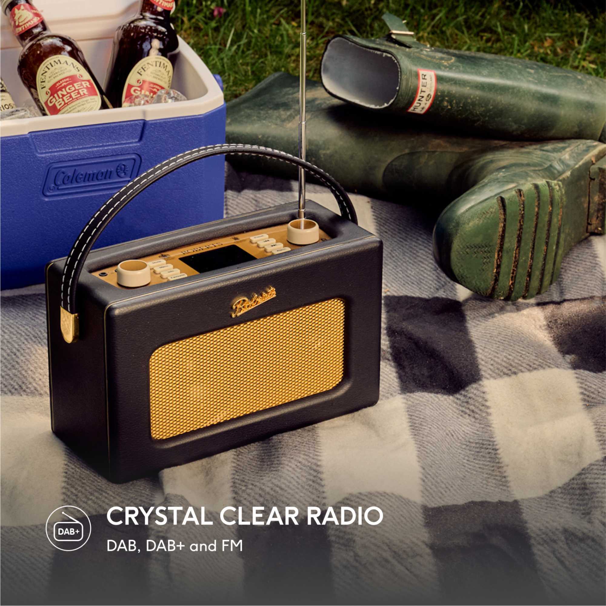 RD70BLK 1950s Style Clock Radio - Black