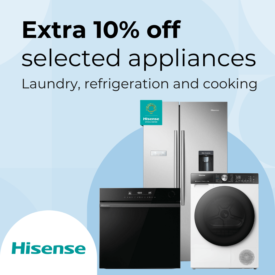 Extra 10% off Hisense appliances